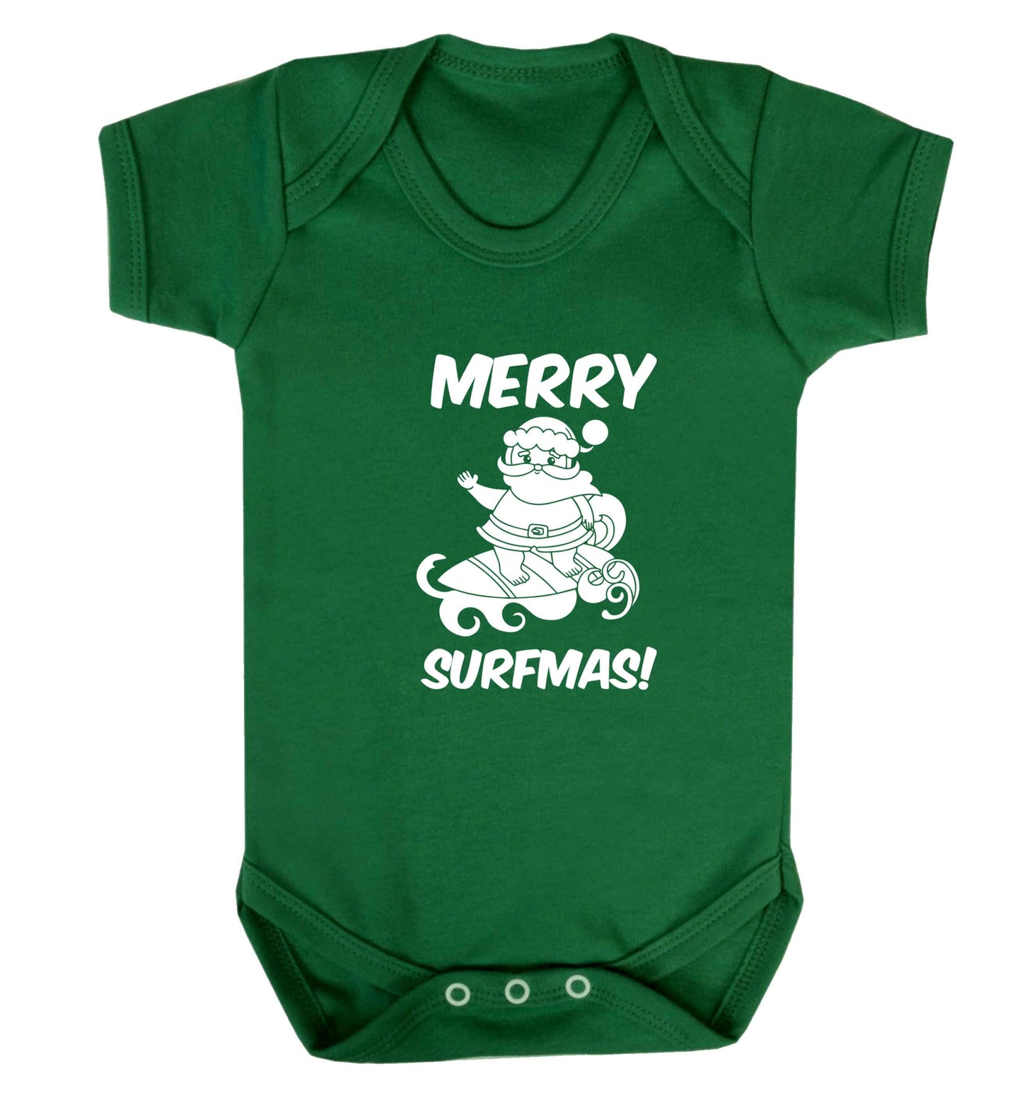 Daddy Christmas Kisses Overseas baby vest green 18-24 months