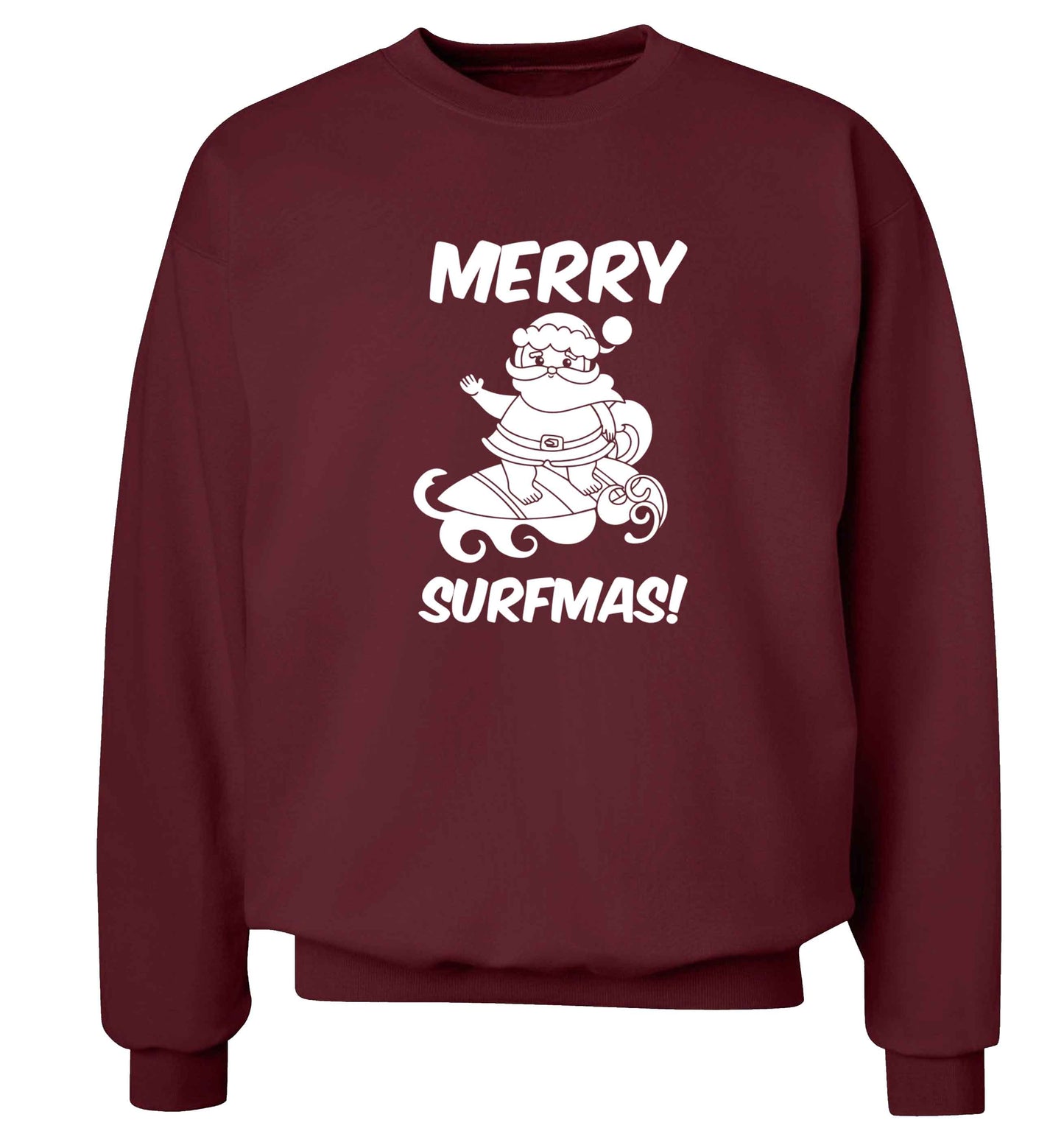 Daddy Christmas Kisses Overseas adult's unisex maroon sweater 2XL