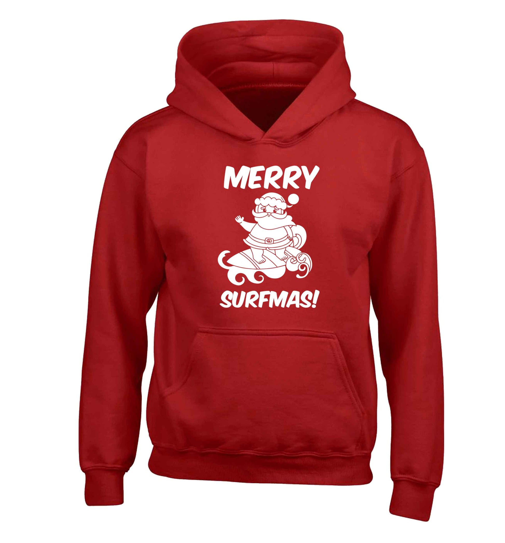 Daddy Christmas Kisses Overseas children's red hoodie 12-13 Years