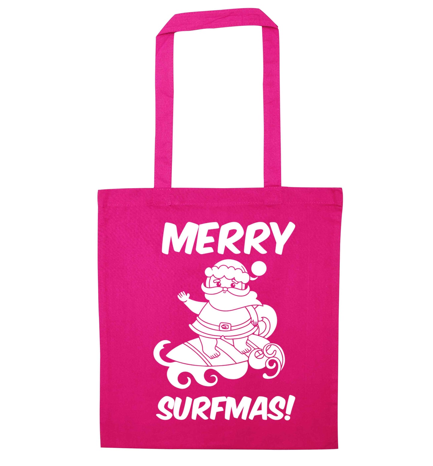 Daddy Christmas Kisses Overseas pink tote bag