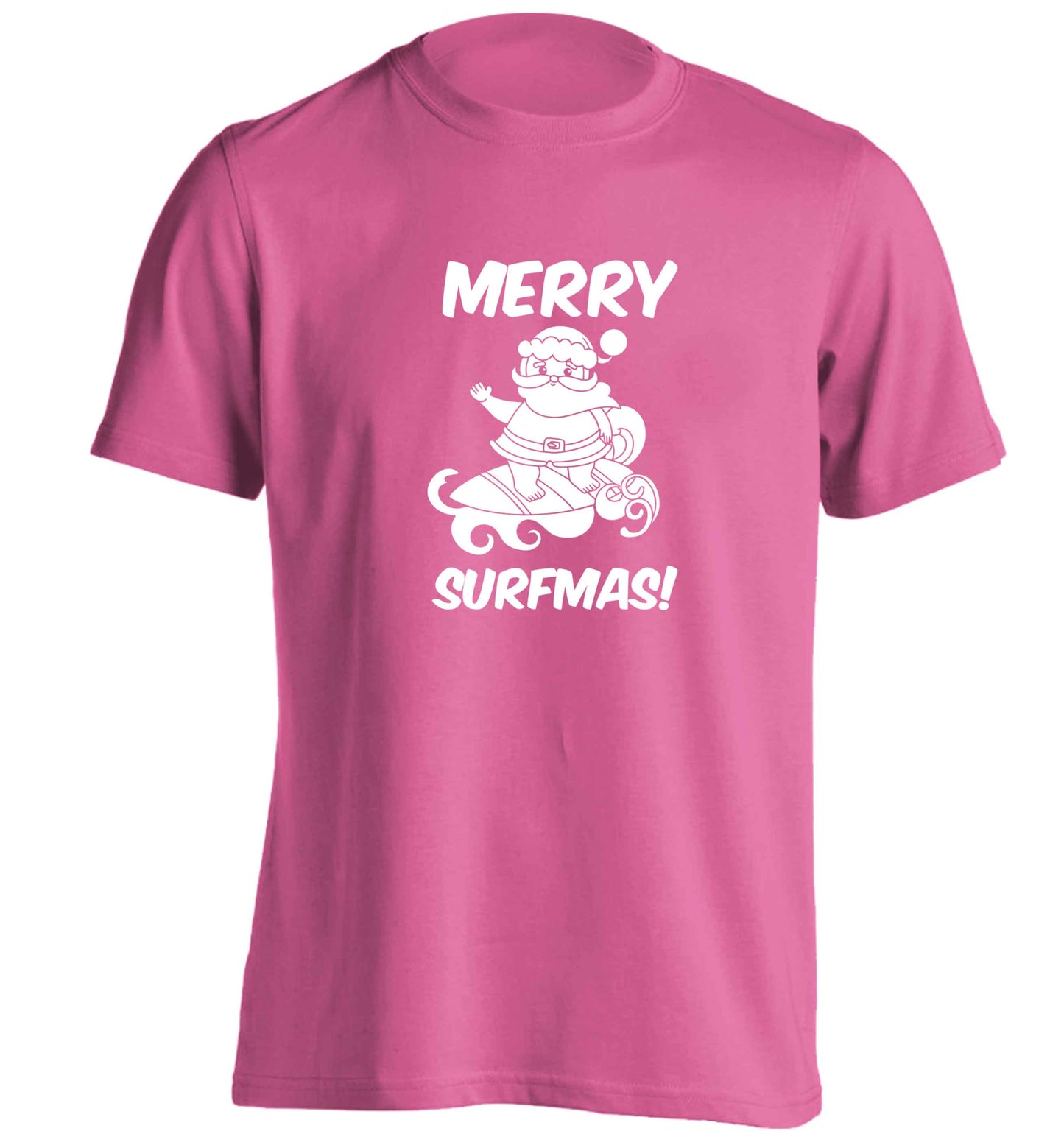 Daddy Christmas Kisses Overseas adults unisex pink Tshirt 2XL