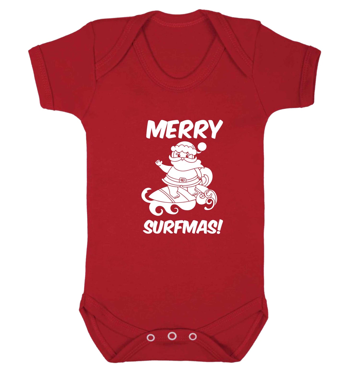 Daddy Christmas Kisses Overseas baby vest red 18-24 months
