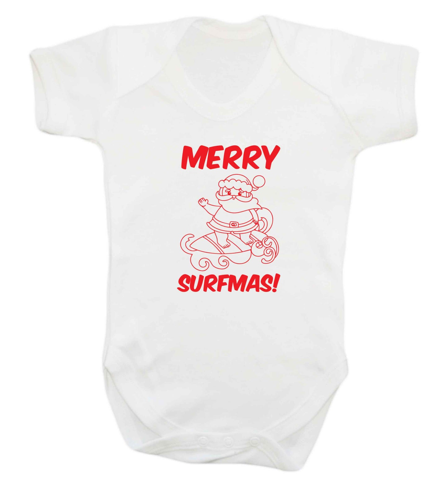 Daddy Christmas Kisses Overseas baby vest white 18-24 months