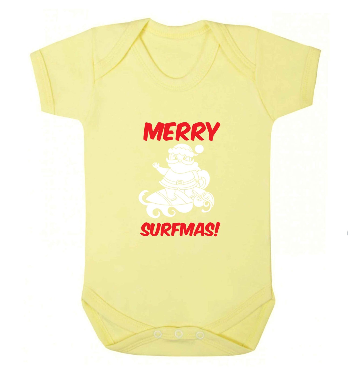 Daddy Christmas Kisses Overseas baby vest pale yellow 18-24 months
