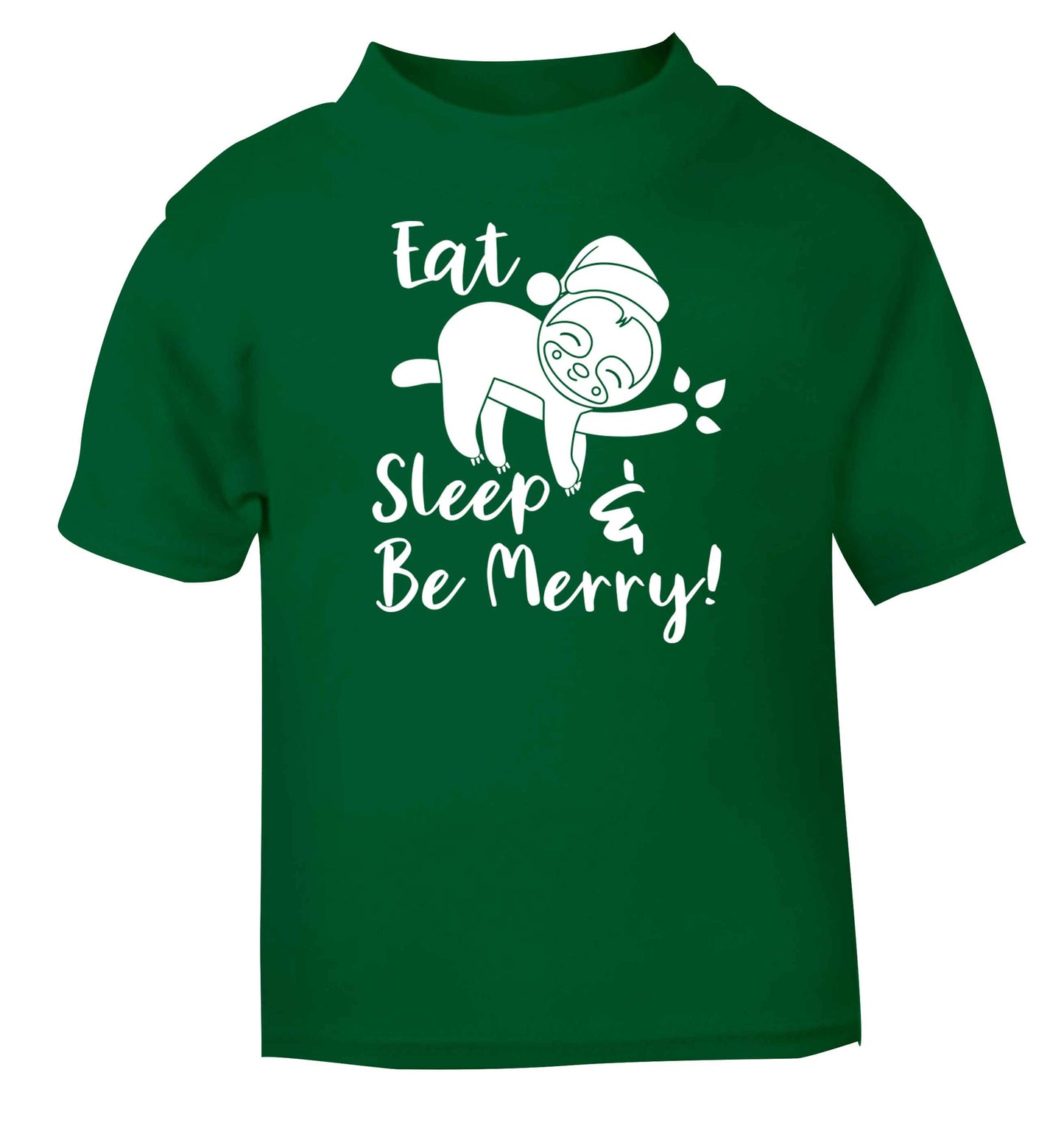 Merry Slothmas green baby toddler Tshirt 2 Years