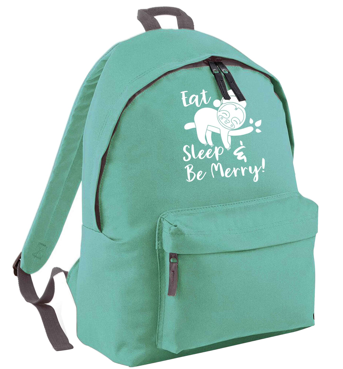 Merry Slothmas mint adults backpack