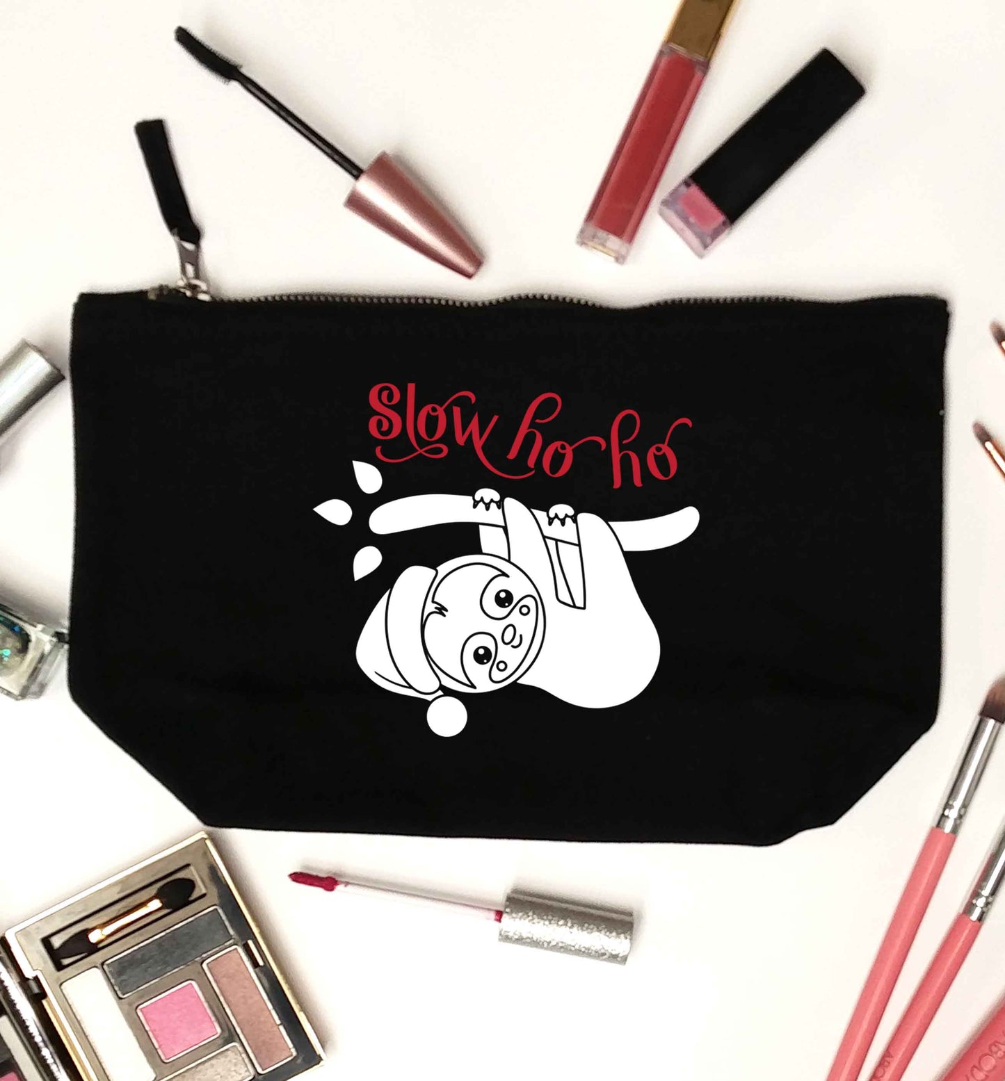 Slow Ho Ho black makeup bag