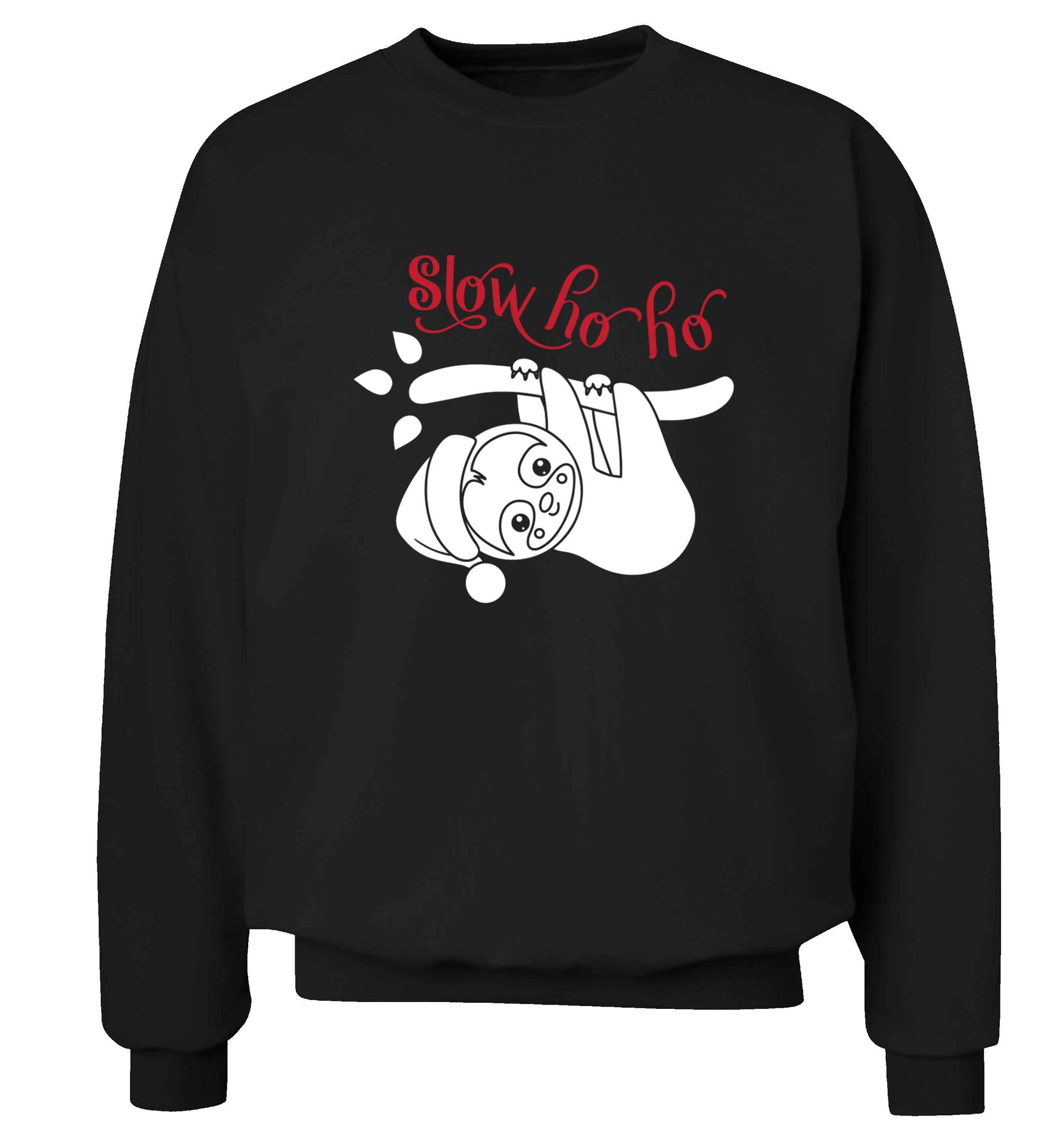 Slow Ho Ho adult's unisex black sweater 2XL