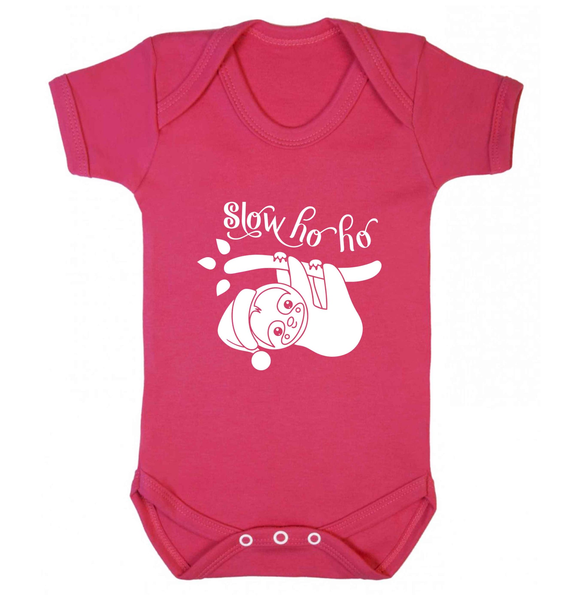 Slow Ho Ho baby vest dark pink 18-24 months