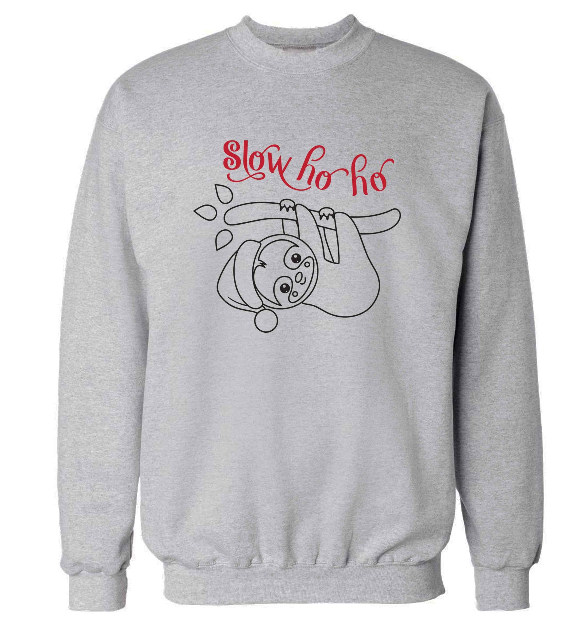 Slow Ho Ho adult's unisex grey sweater 2XL
