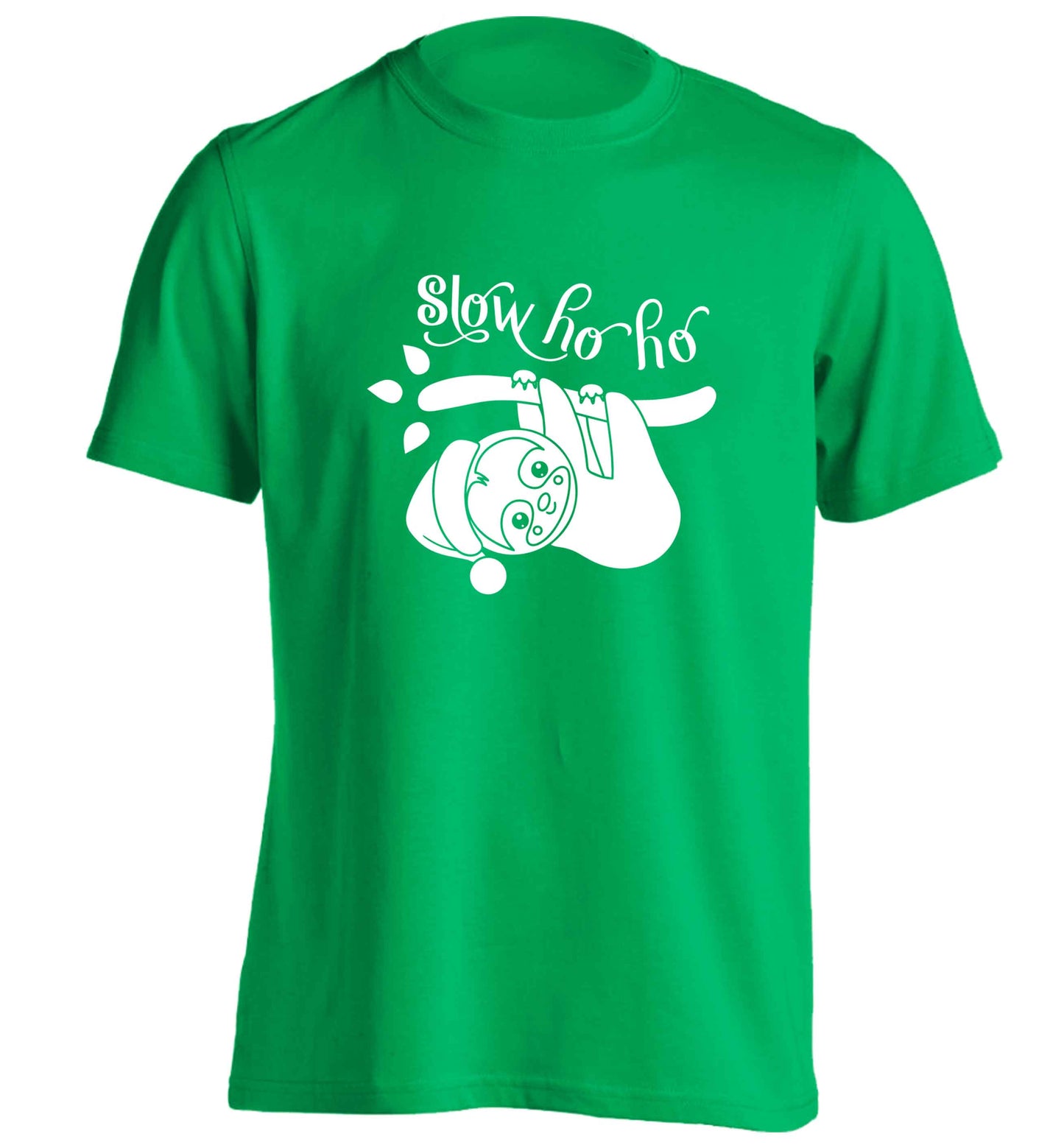 Slow Ho Ho adults unisex green Tshirt 2XL