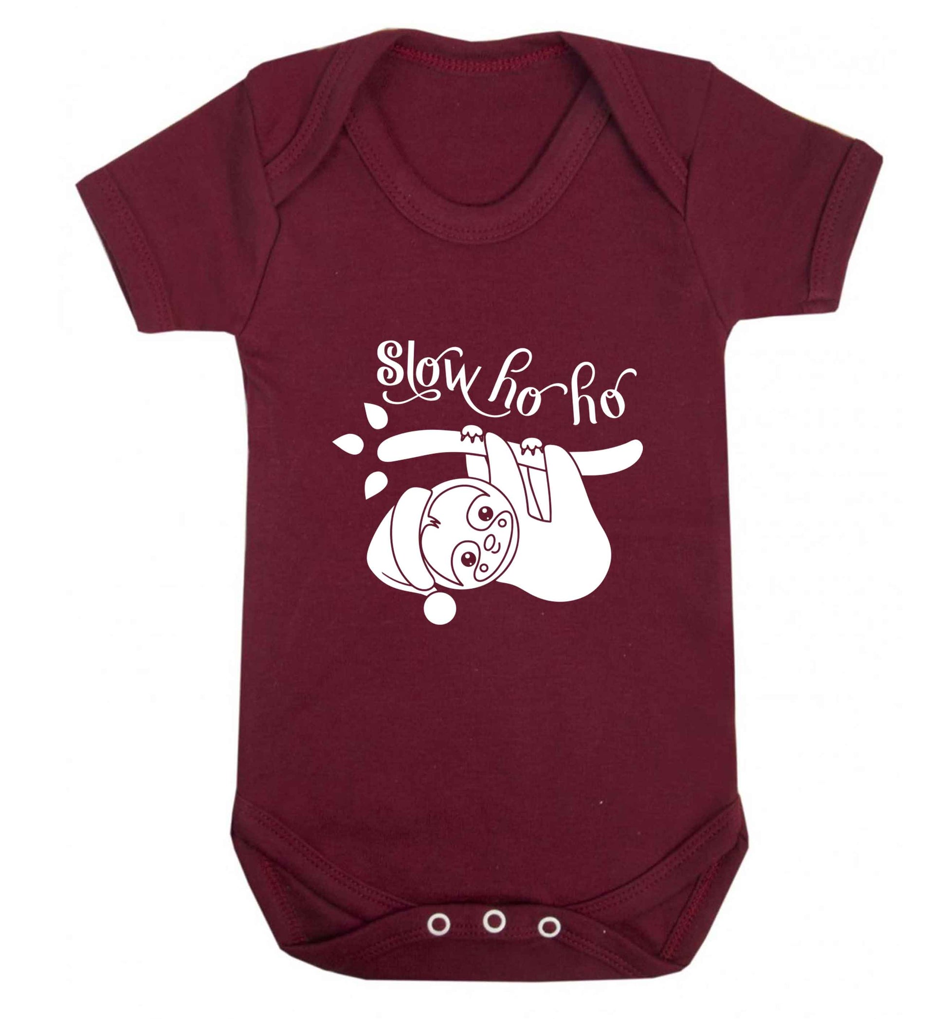 Slow Ho Ho baby vest maroon 18-24 months