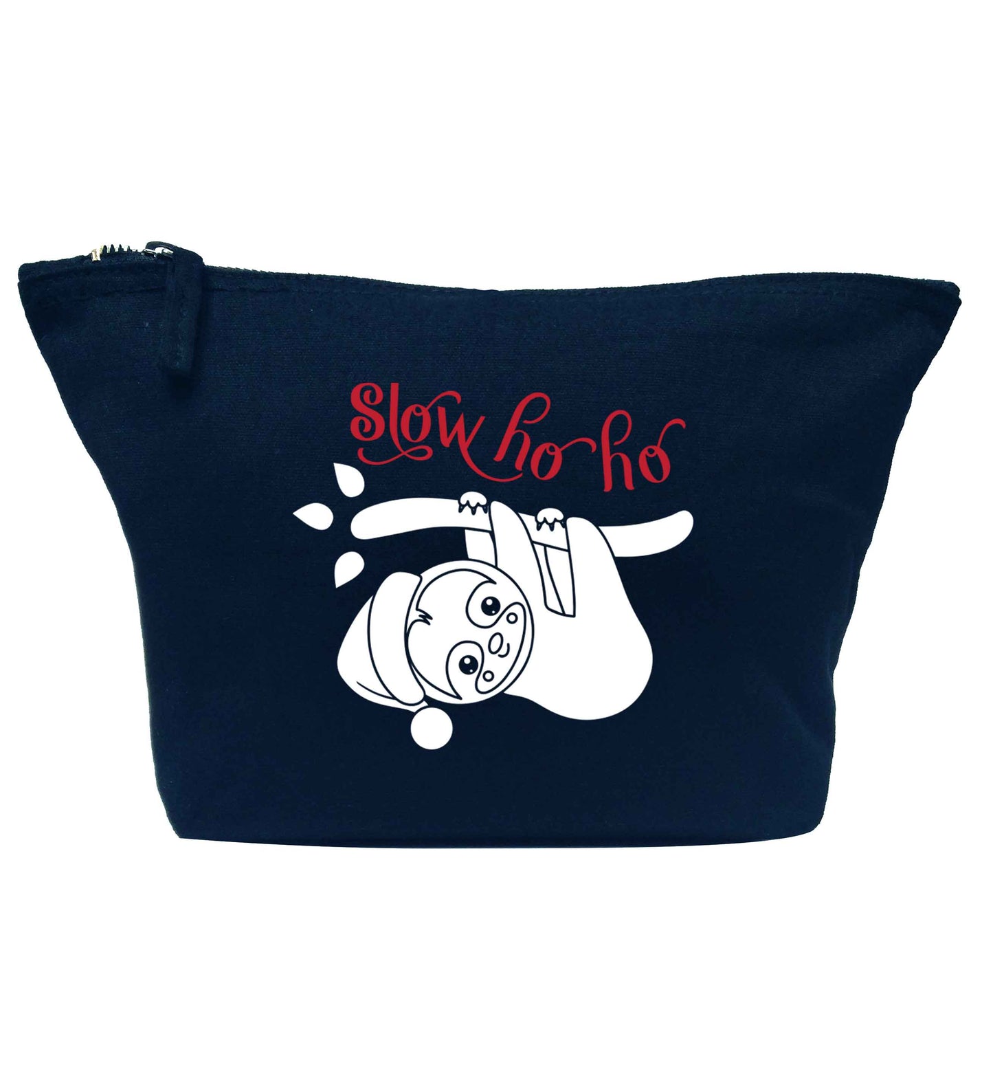 Slow Ho Ho navy makeup bag