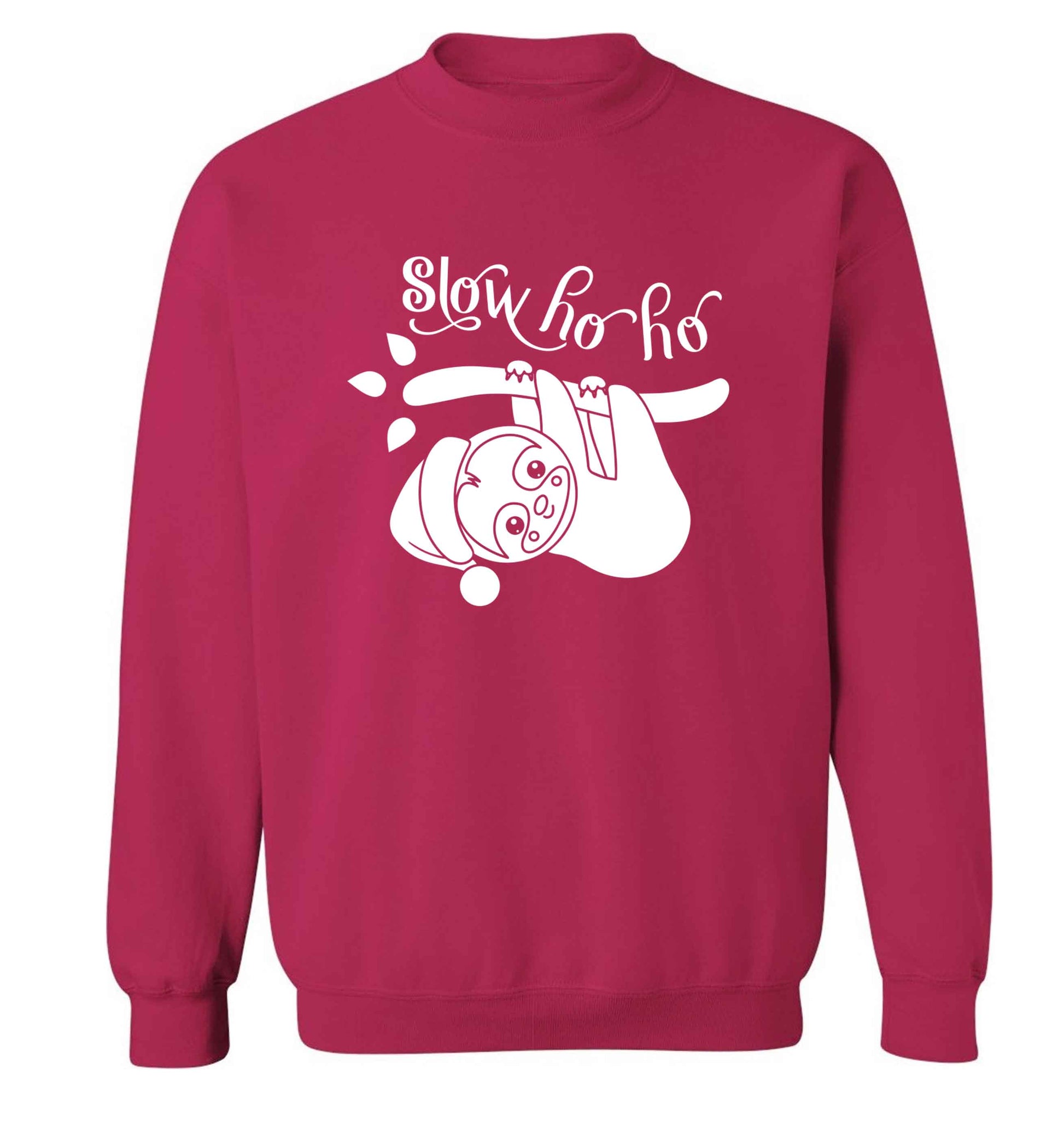 Slow Ho Ho adult's unisex pink sweater 2XL