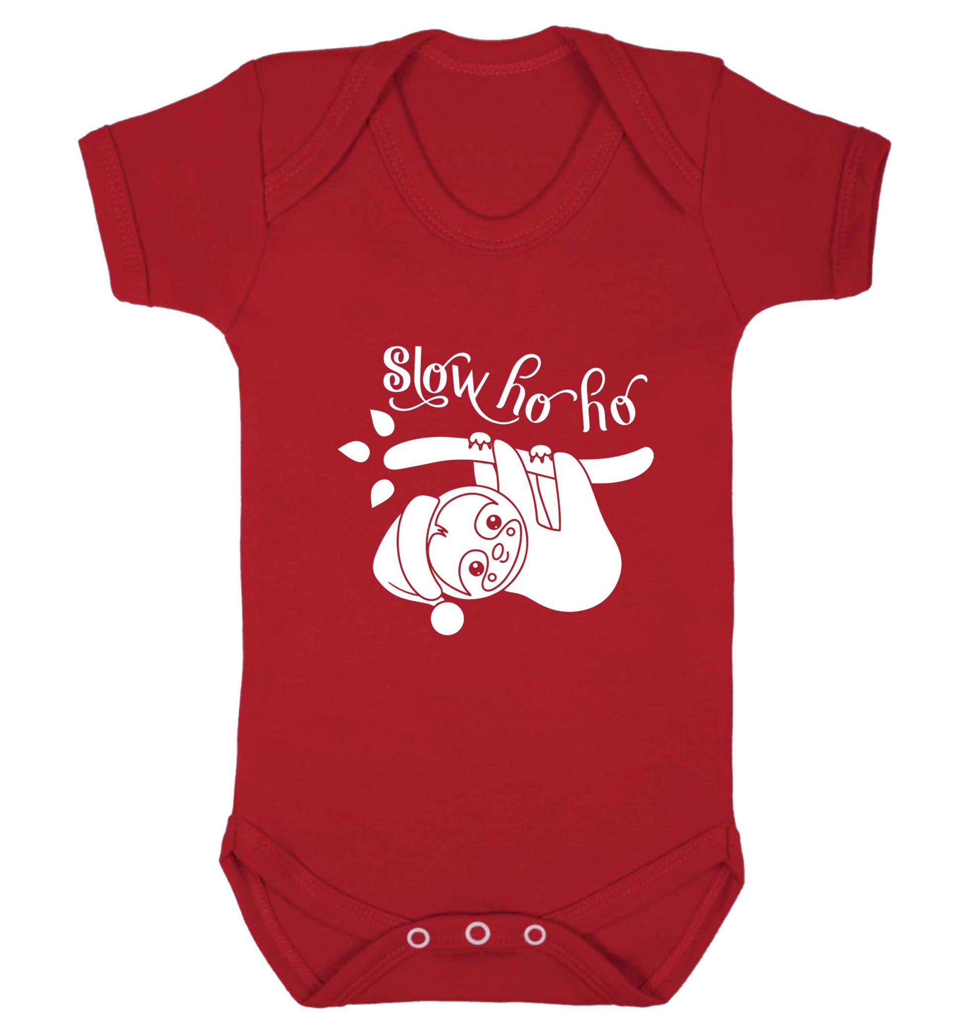 Slow Ho Ho baby vest red 18-24 months
