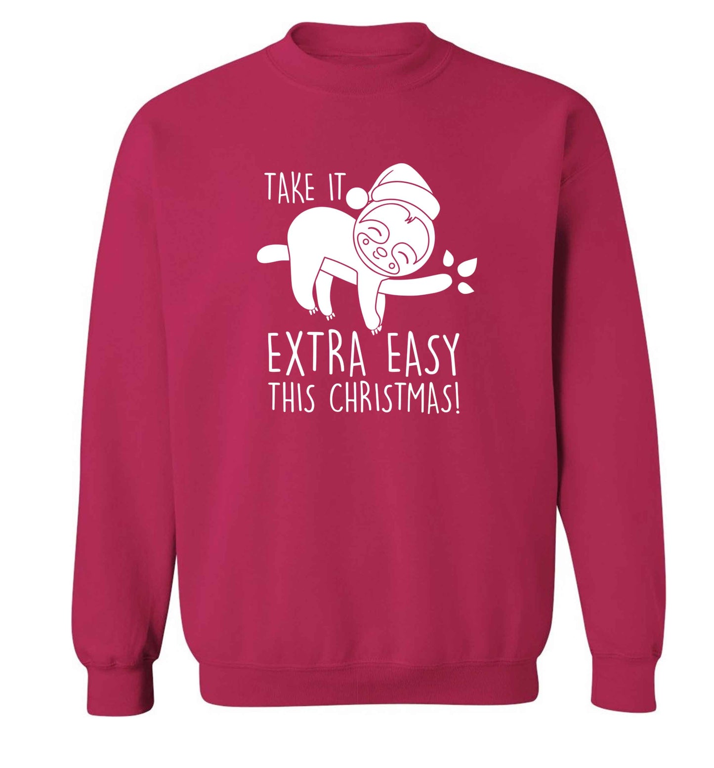 Slow Ho Ho adult's unisex pink sweater 2XL