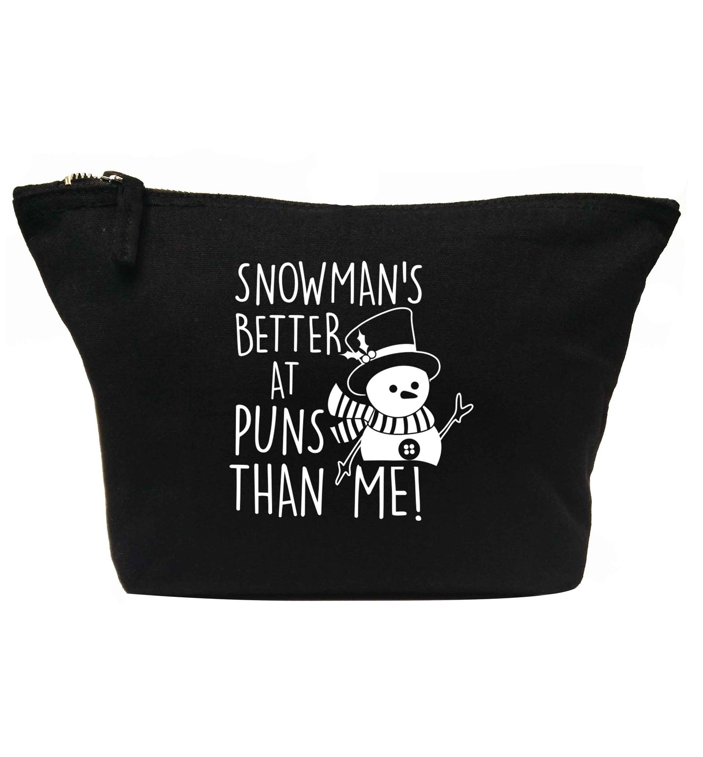 Snowman's better at puns than me | Makeup / wash bag