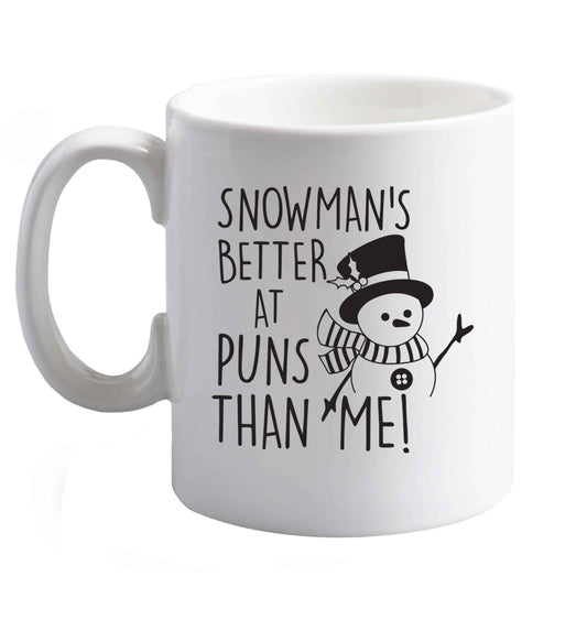 10 oz Favourite Type Pan Pancake ceramic mug right handed