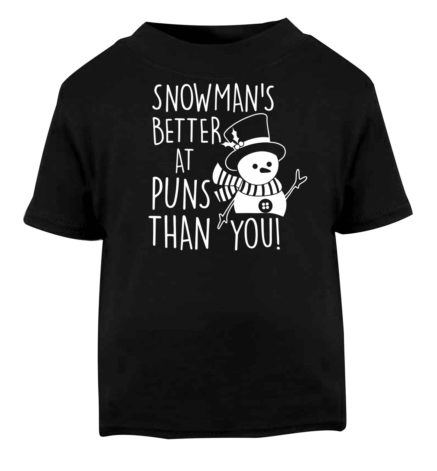 Snowman's Puns You Black baby toddler Tshirt 2 years