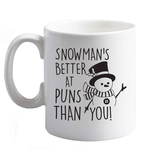 10 oz Favourite Type Pan Pancake ceramic mug right handed