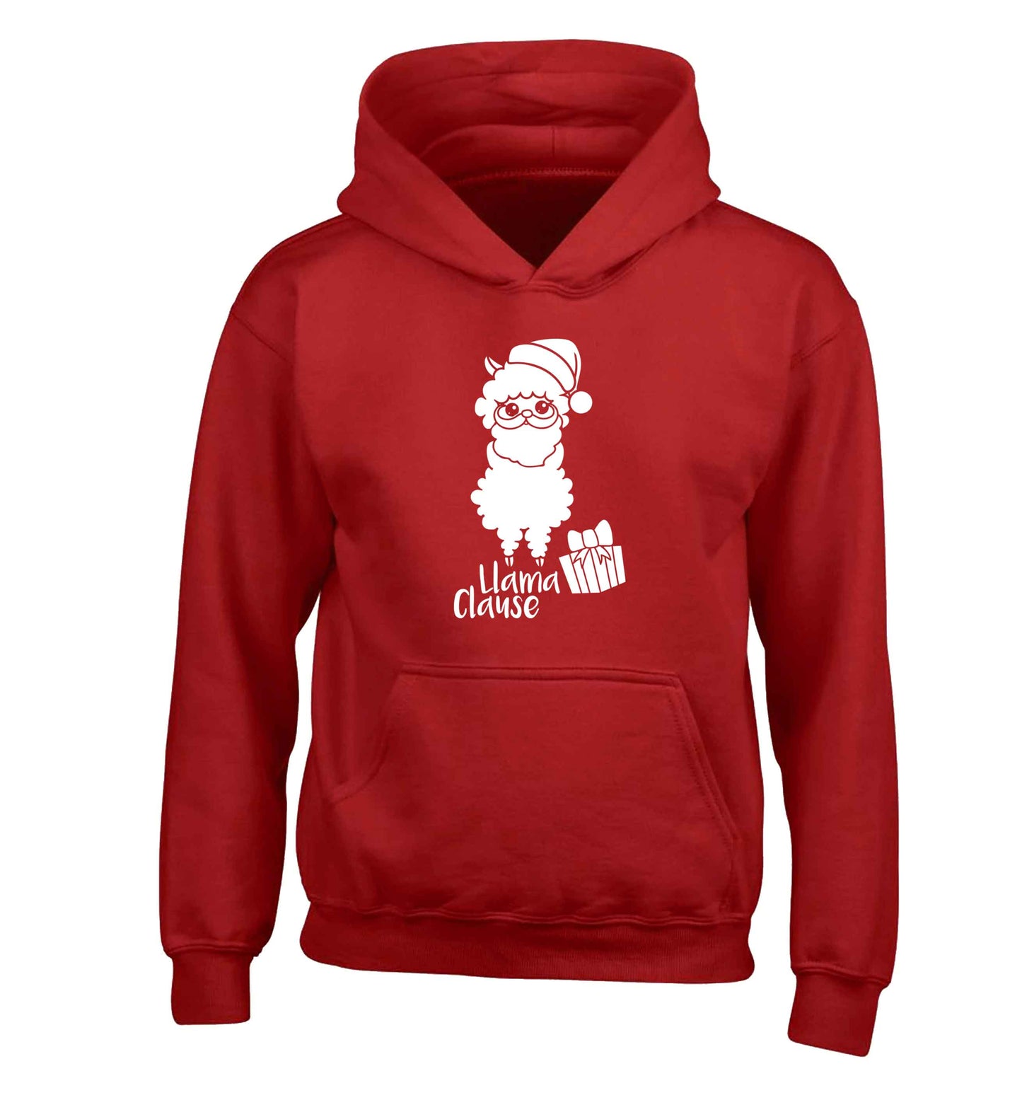 Llama Clause children's red hoodie 12-13 Years