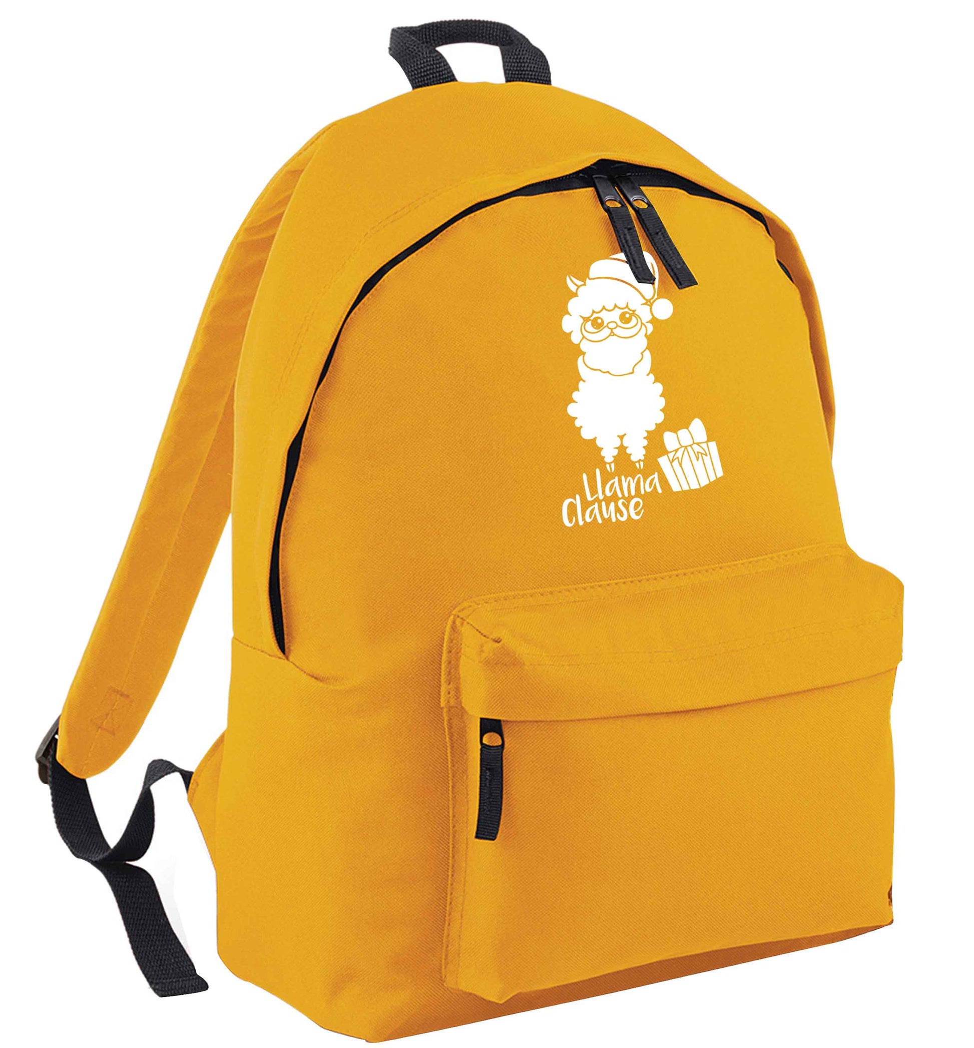 Llama Clause mustard adults backpack