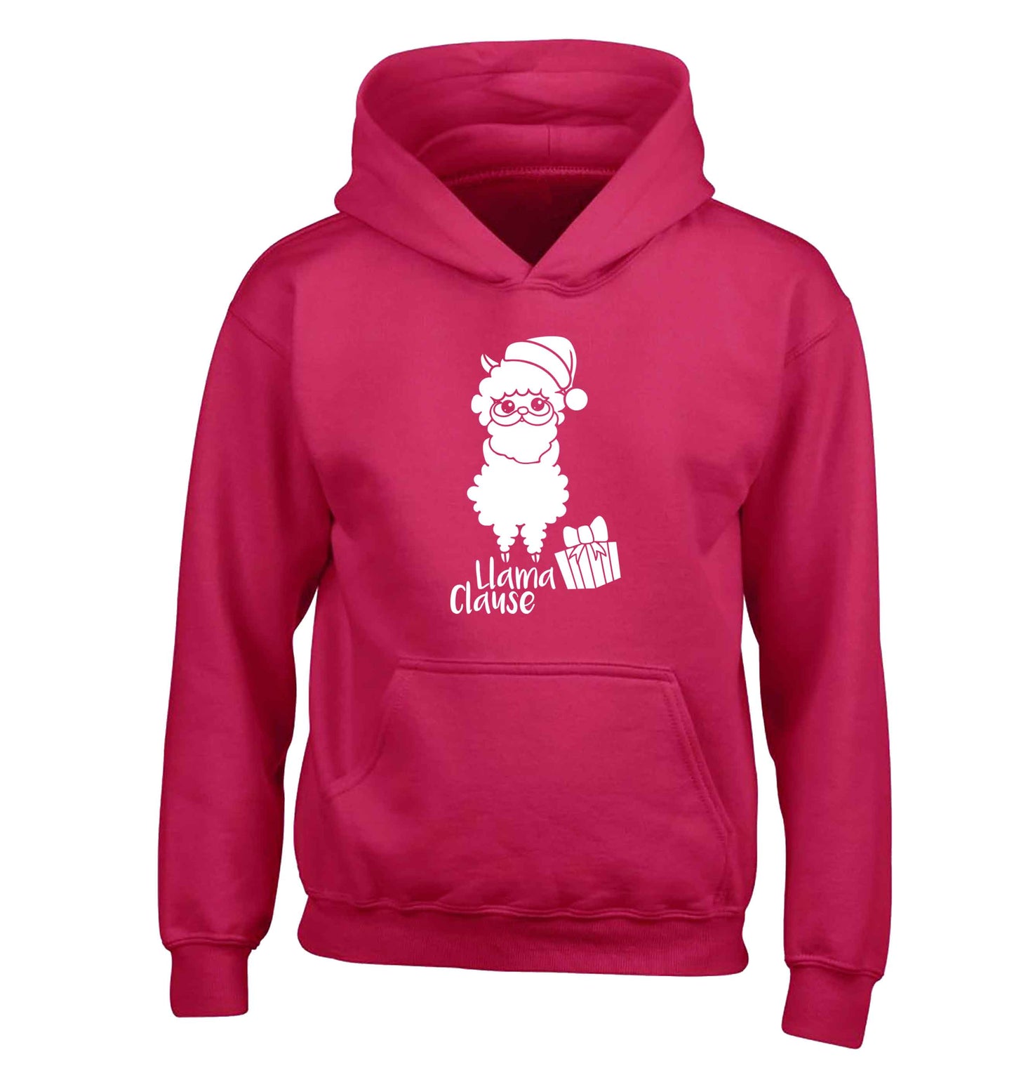 Llama Clause children's pink hoodie 12-13 Years