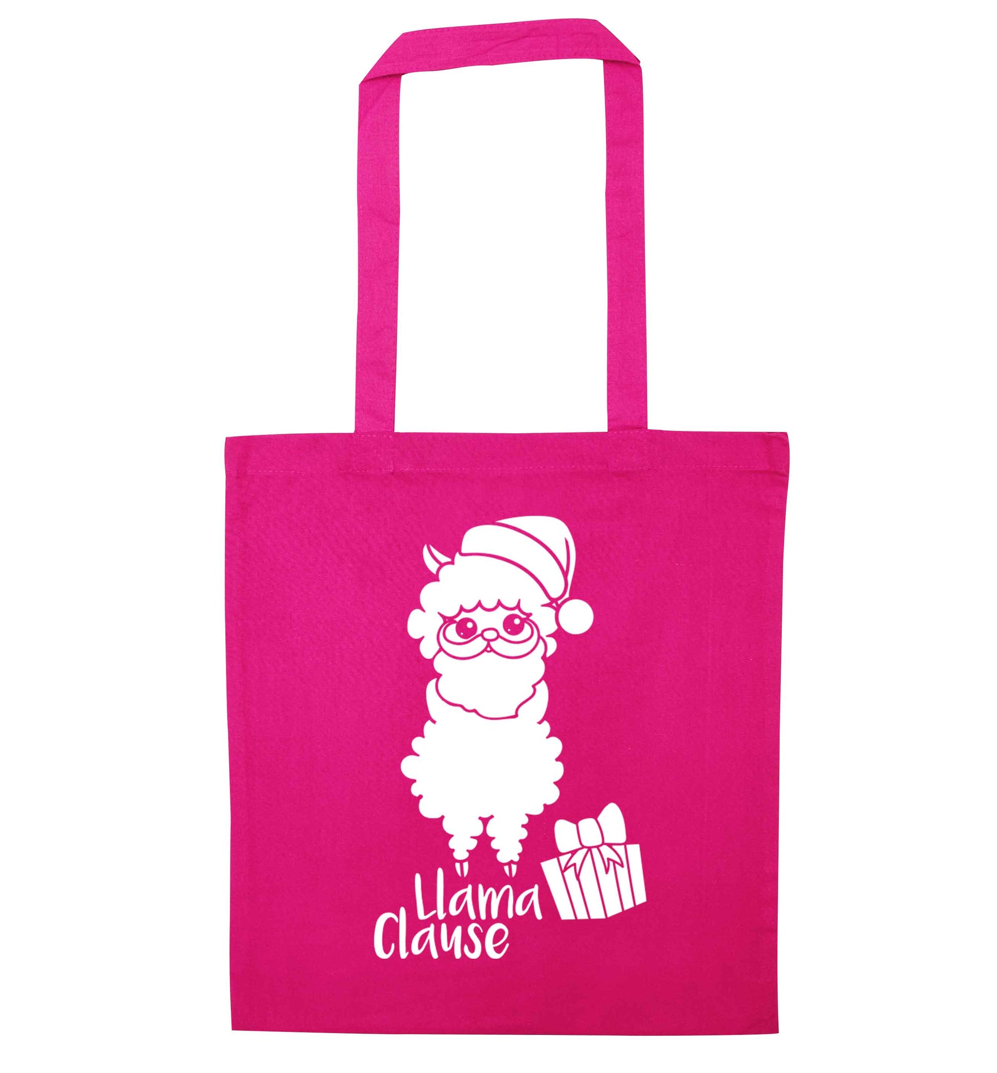 Llama Clause pink tote bag