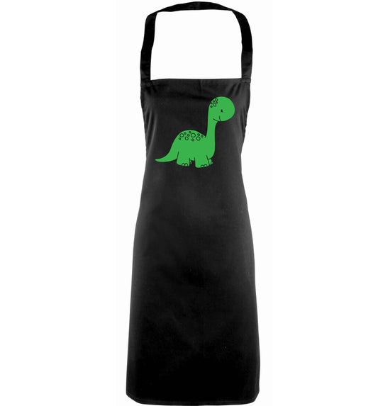 Dinosaur illustration adults black apron