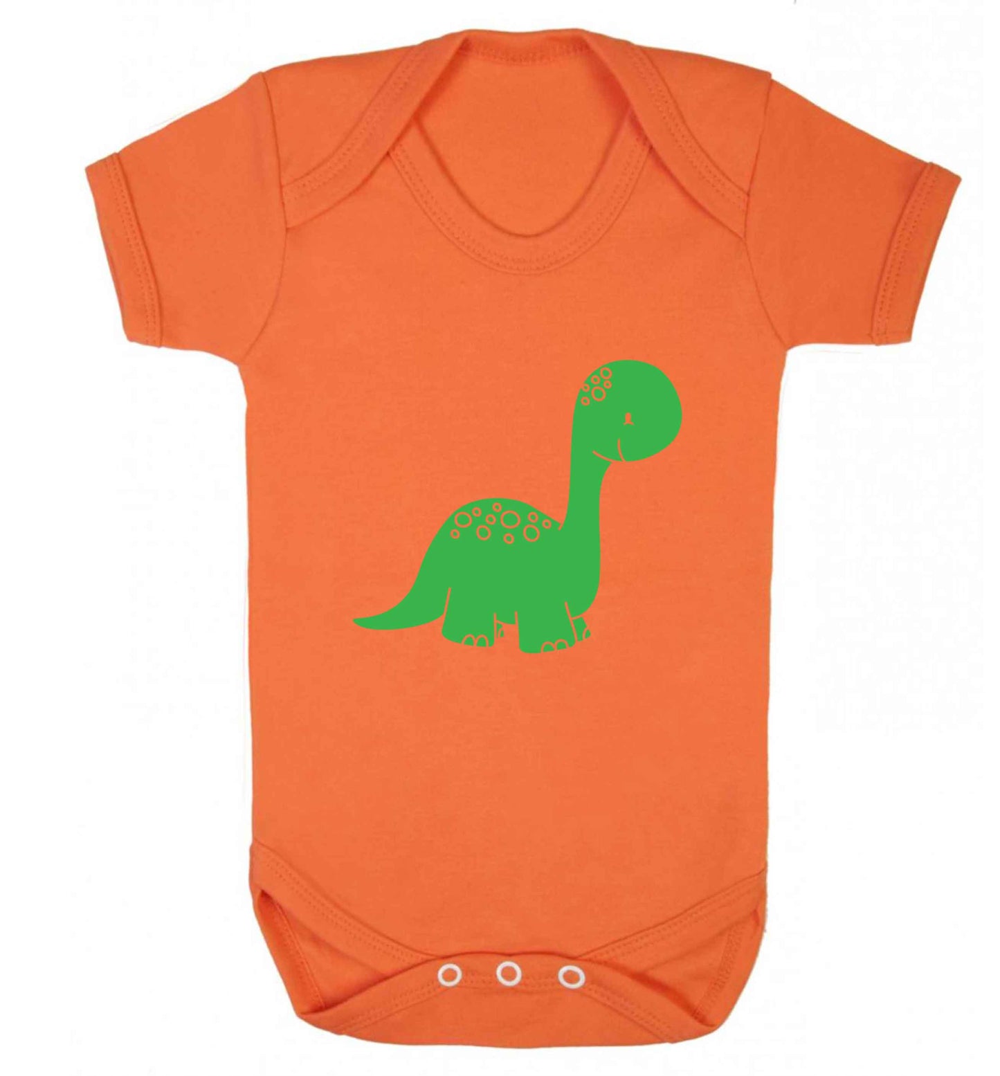 Dinosaur illustration baby vest orange 18-24 months