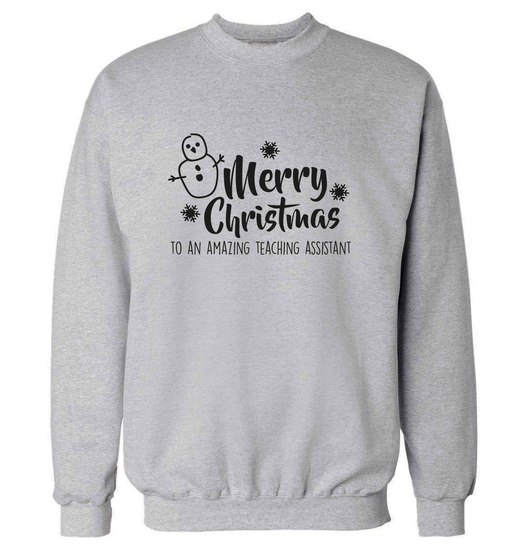 Merry christmas to my teacher adult's unisex grey sweater 2XL