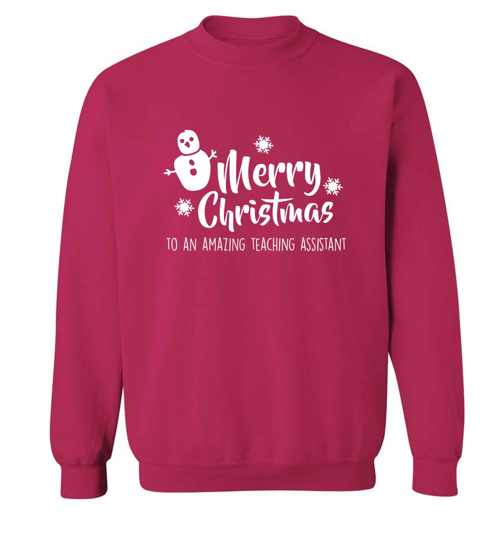 Merry christmas to my teacher adult's unisex pink sweater 2XL