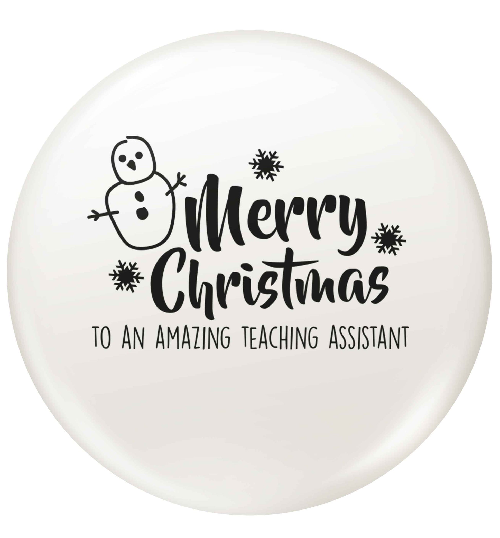 Merry christmas to my teacher small 25mm Pin badge
