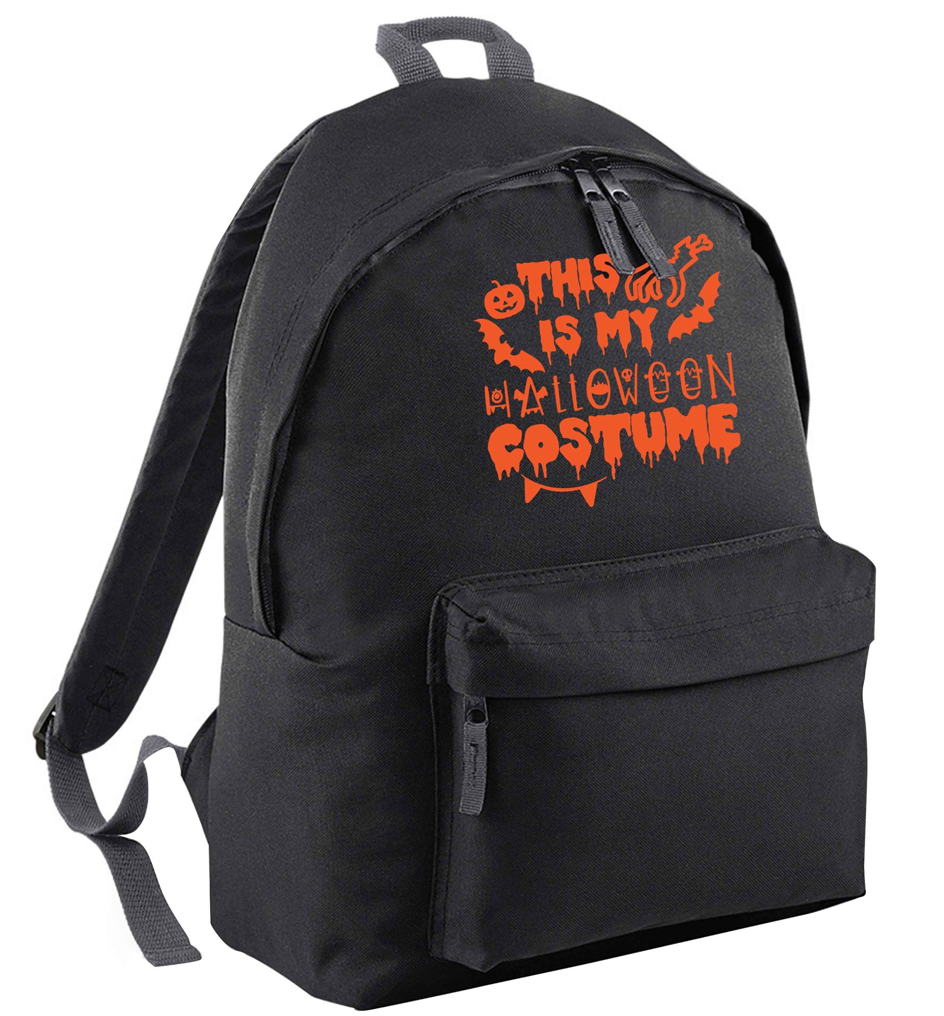 This is my halloween costume black adults backpack