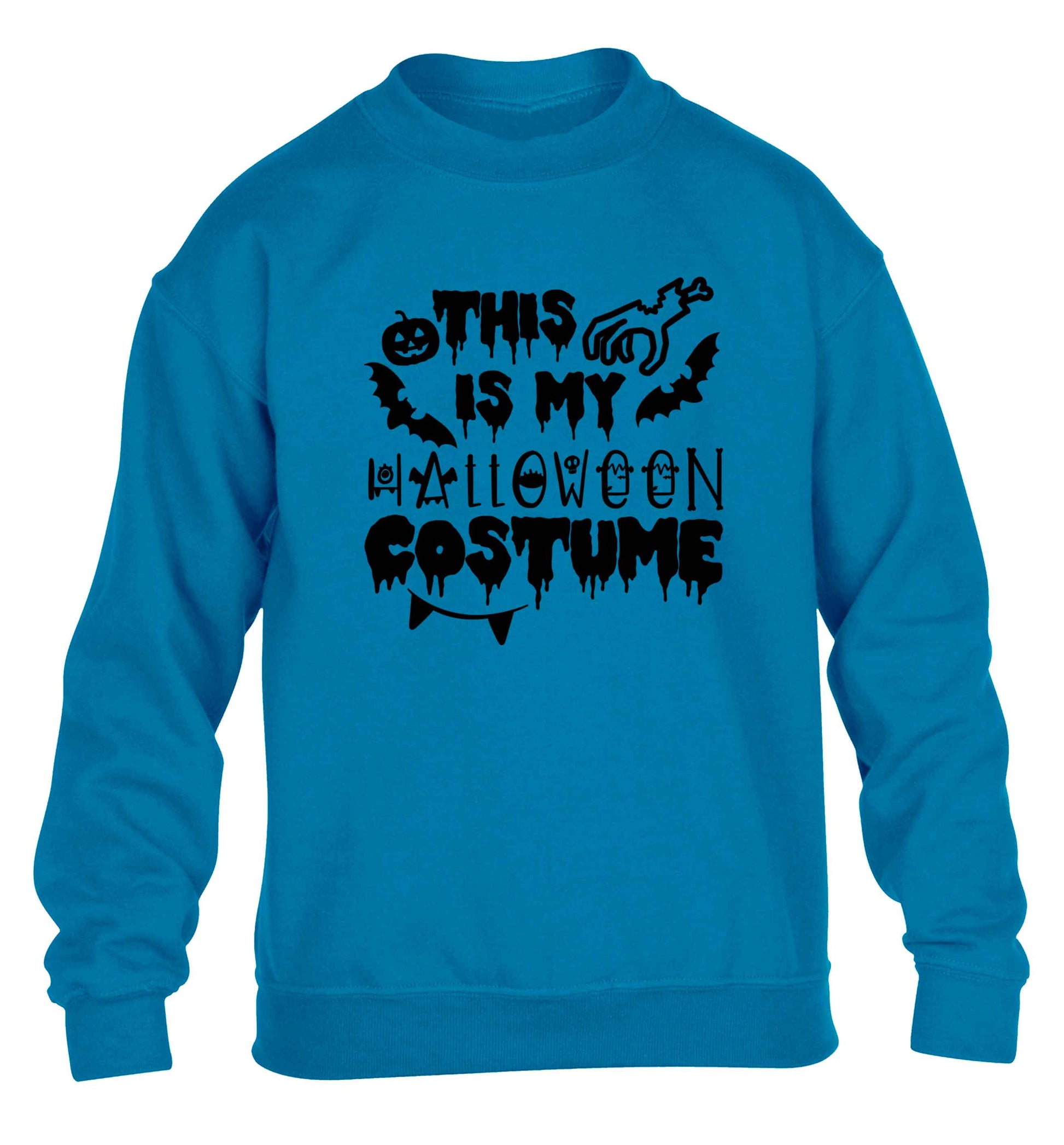 This is my halloween costume children's blue sweater 12-13 Years