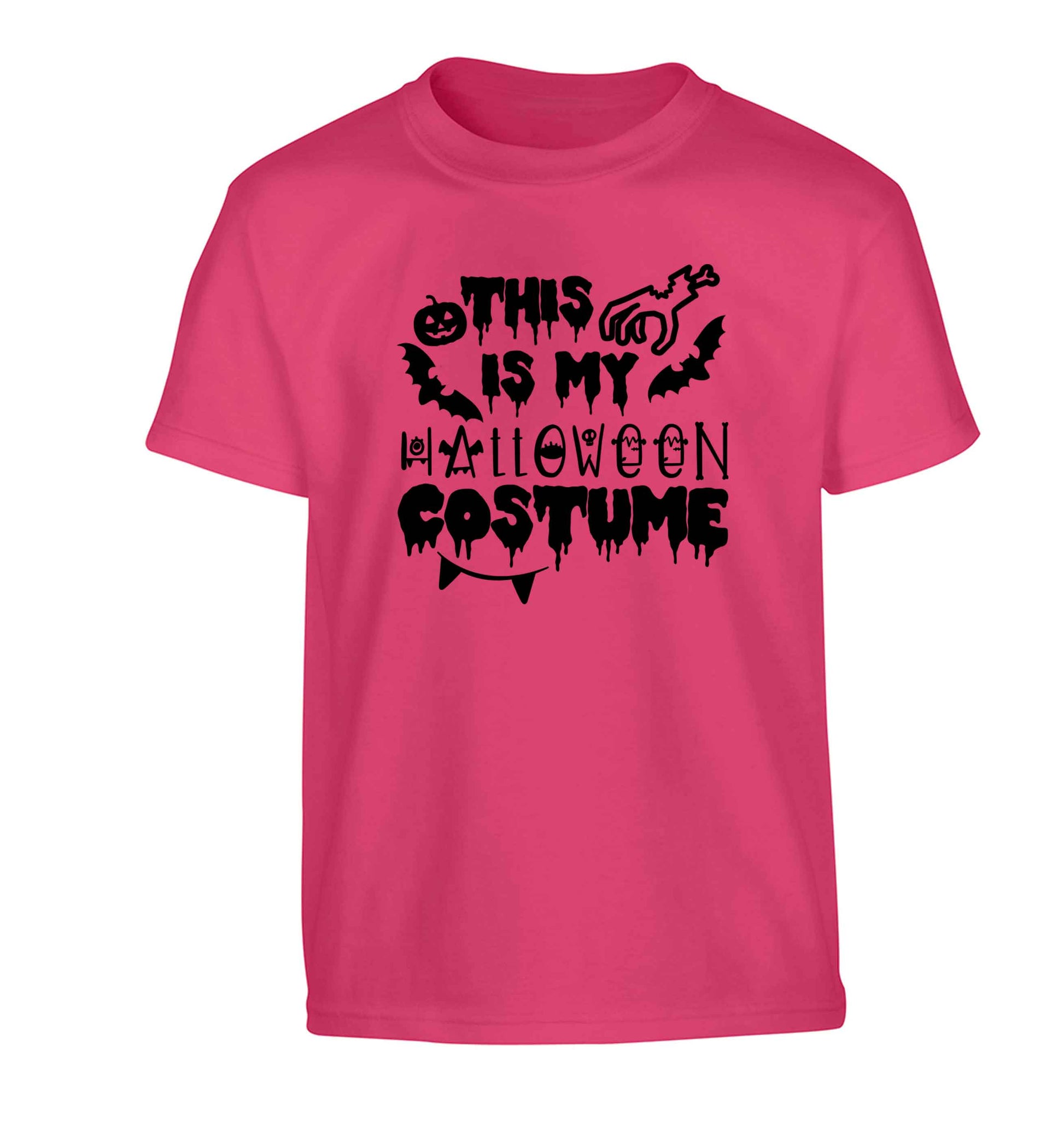 This is my halloween costume Children's pink Tshirt 12-13 Years