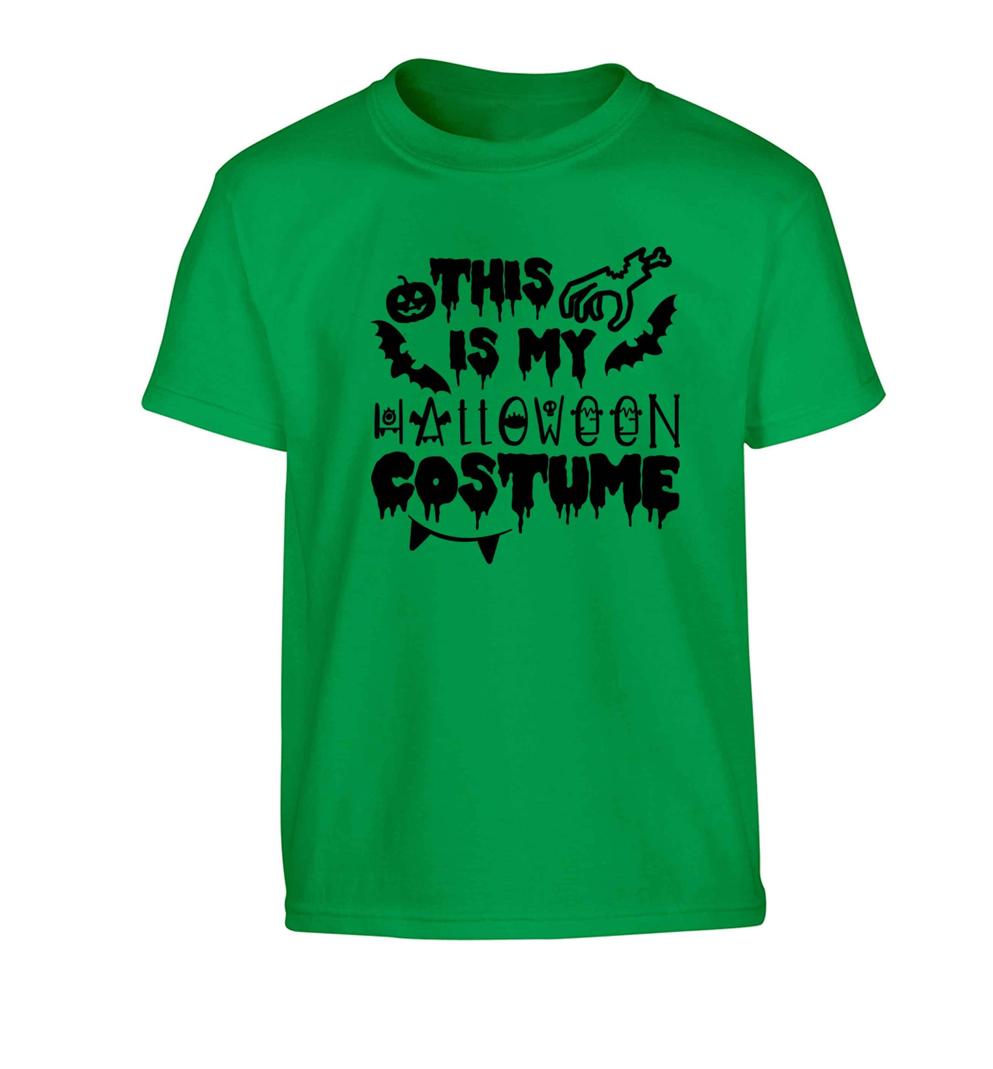This is my halloween costume Children's green Tshirt 12-13 Years