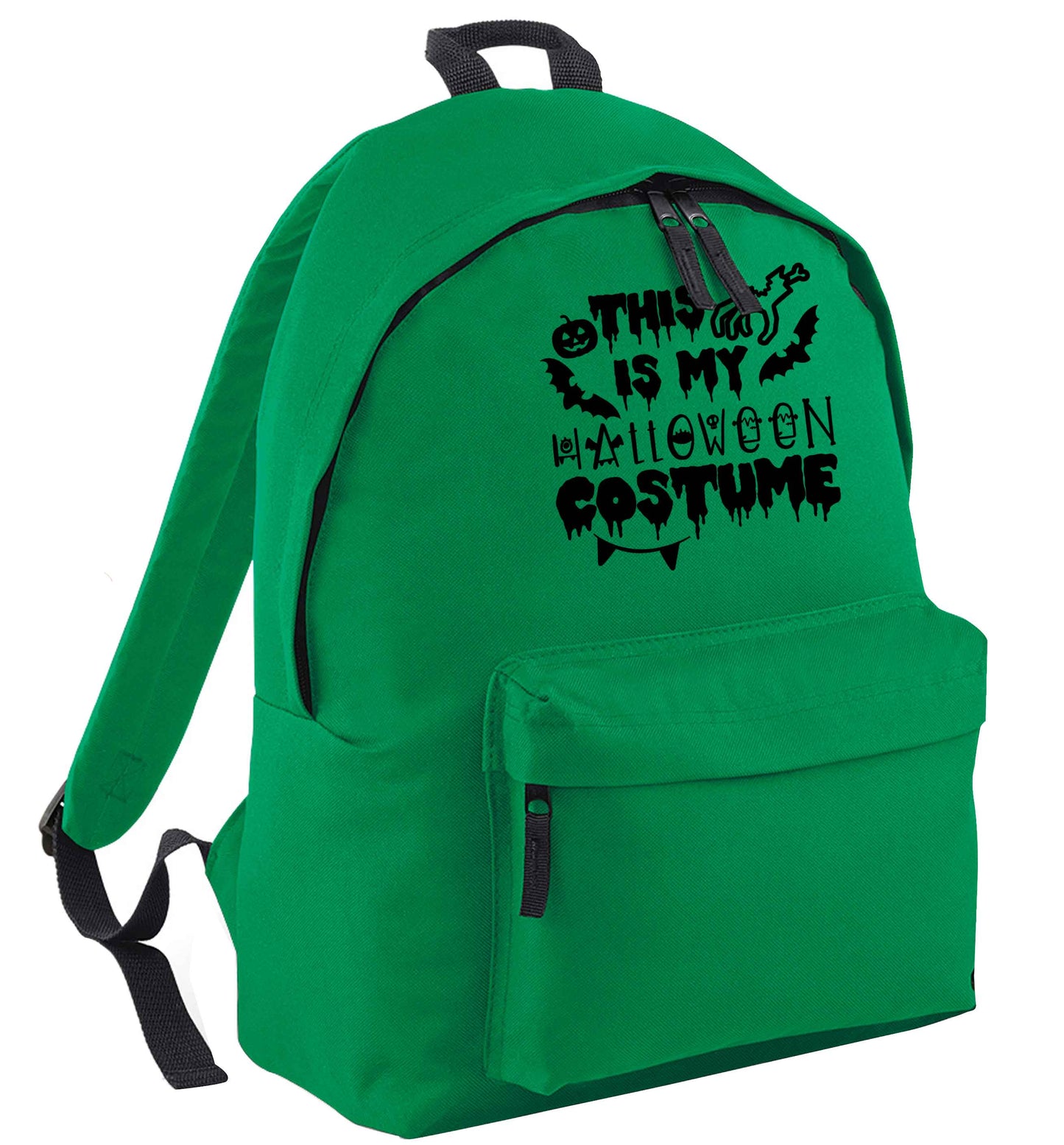 This is my halloween costume green adults backpack