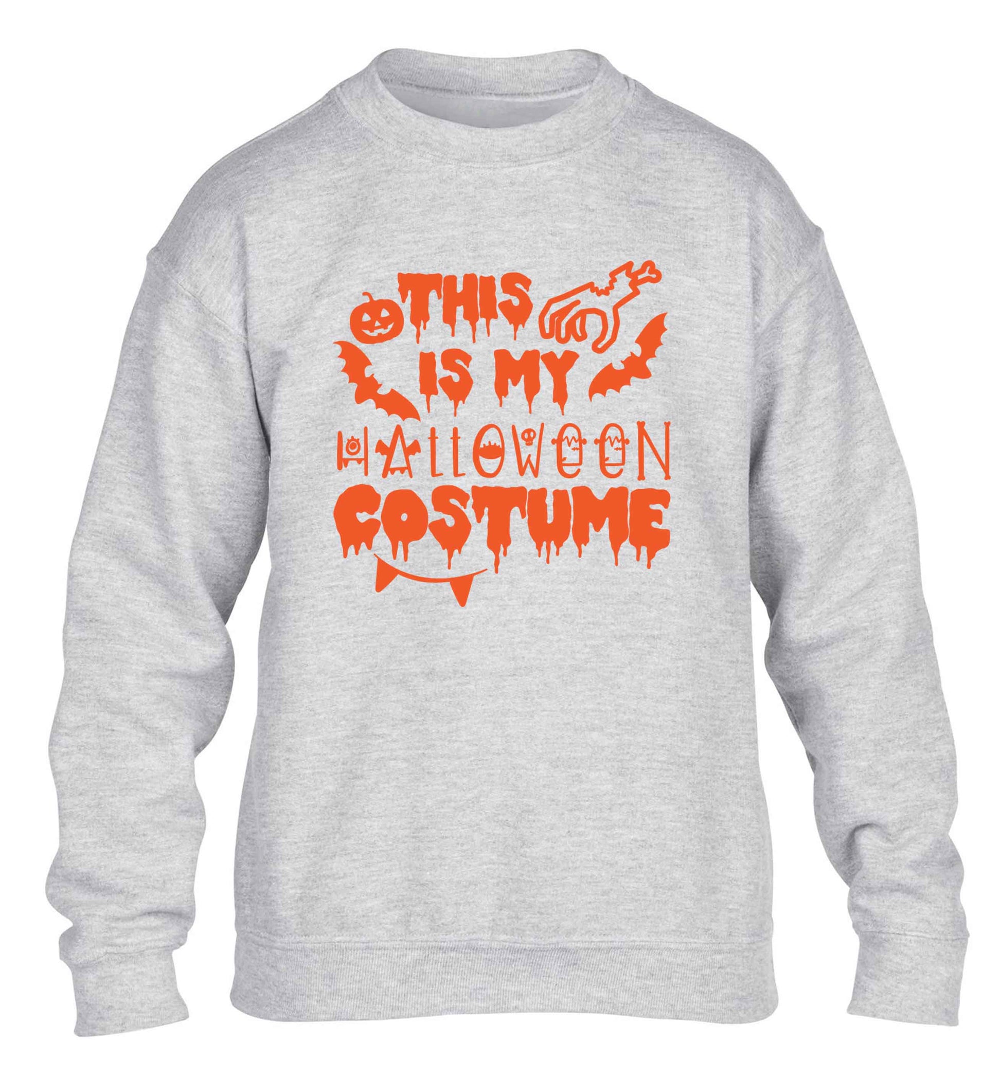 This is my halloween costume children's grey sweater 12-13 Years