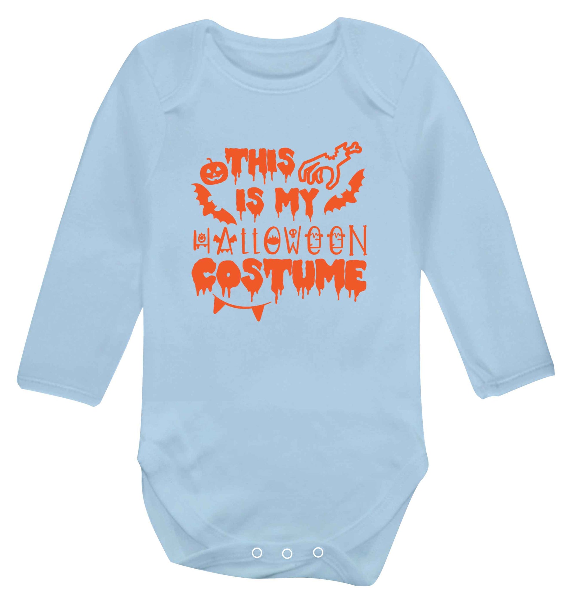 This is my halloween costume baby vest long sleeved pale blue 6-12 months