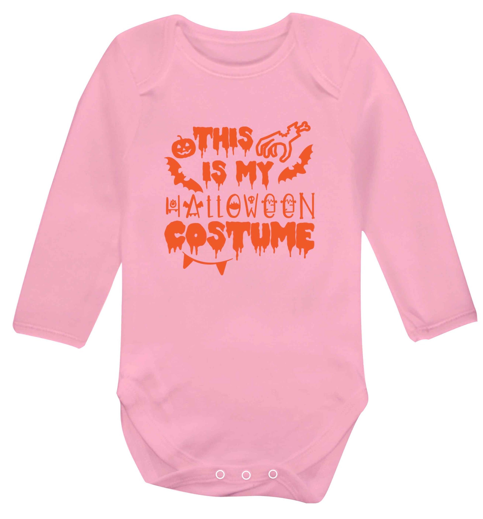 This is my halloween costume baby vest long sleeved pale pink 6-12 months
