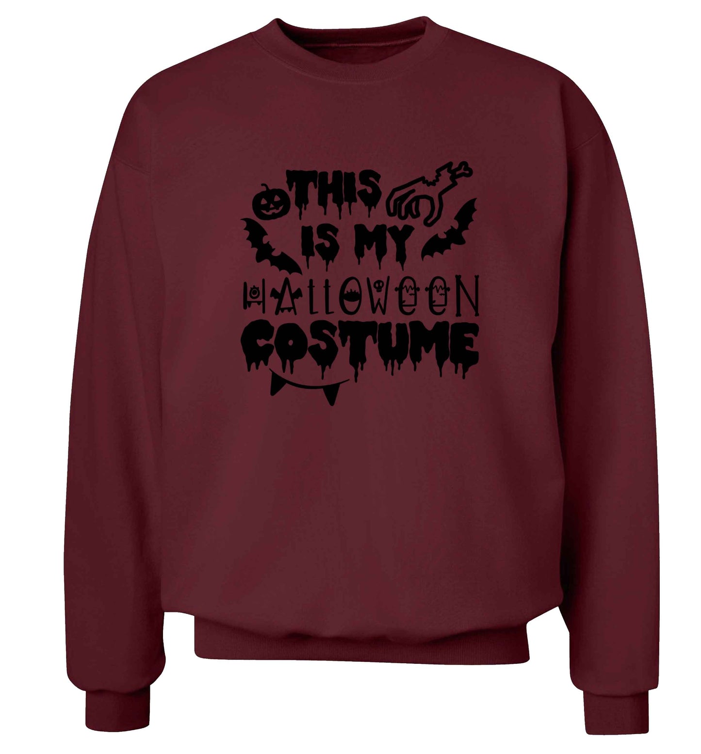 This is my halloween costume adult's unisex maroon sweater 2XL