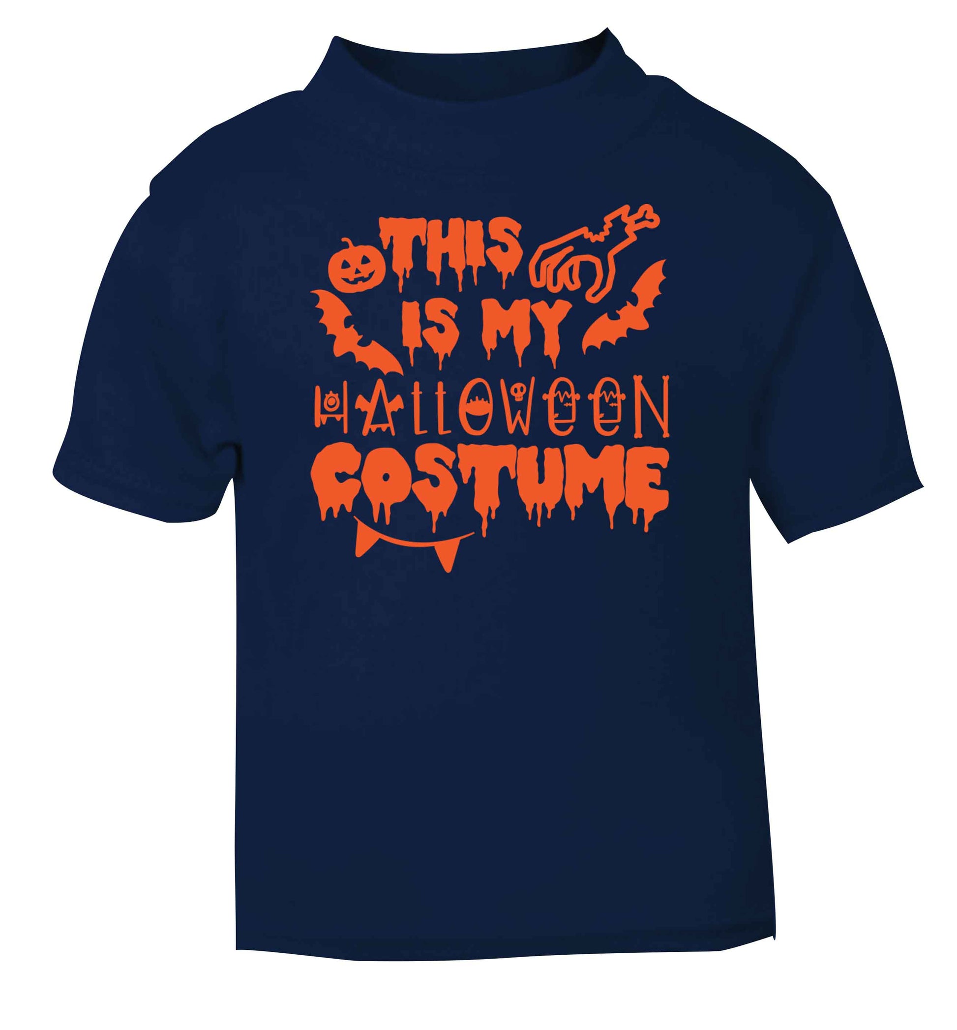 This is my halloween costume navy baby toddler Tshirt 2 Years