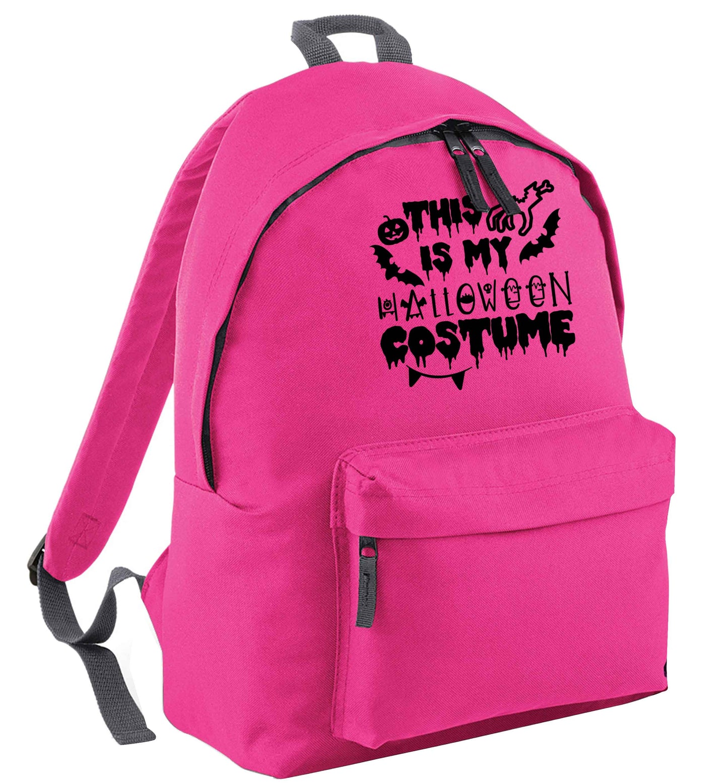 This is my halloween costume pink adults backpack