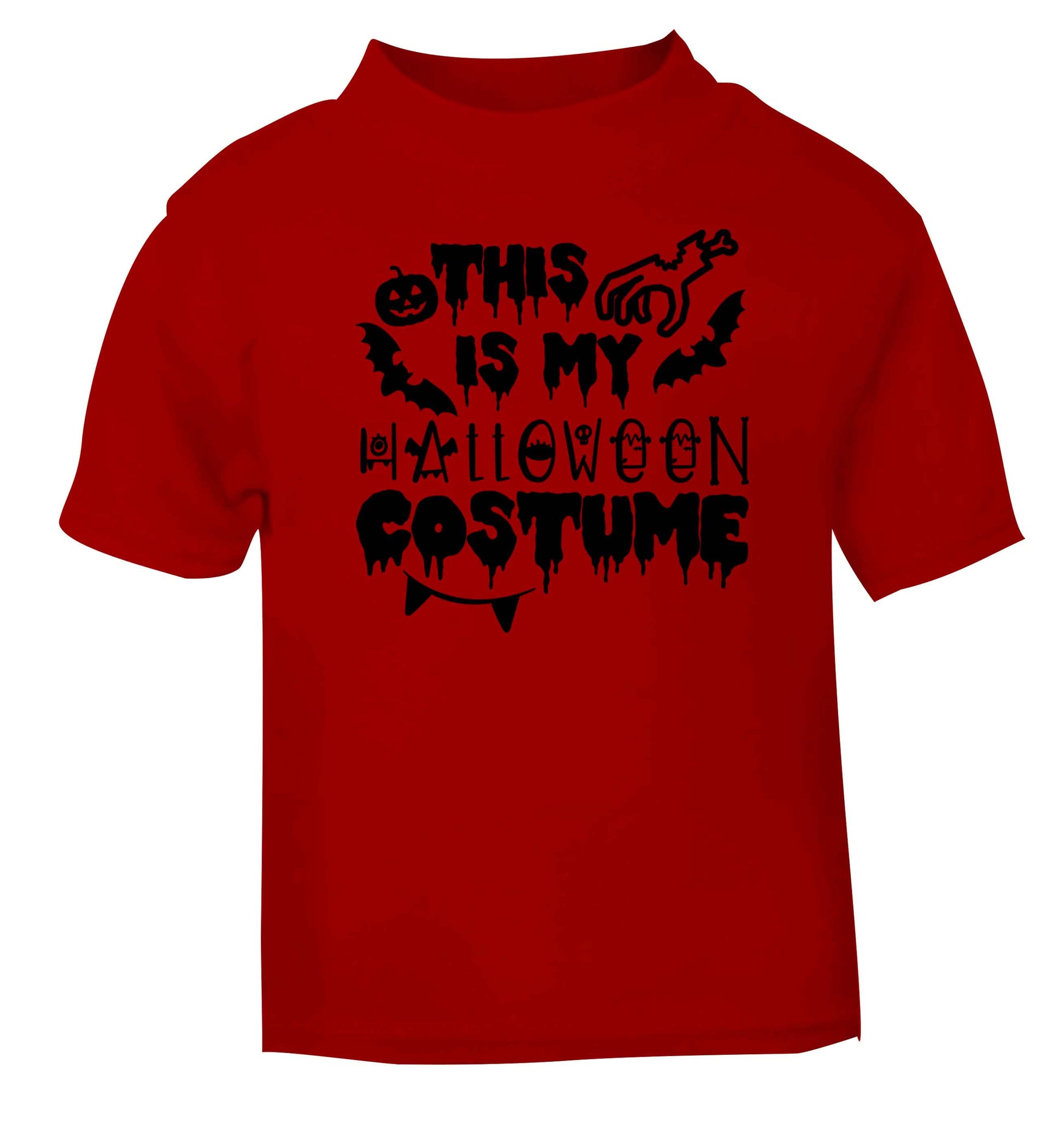 This is my halloween costume red baby toddler Tshirt 2 Years