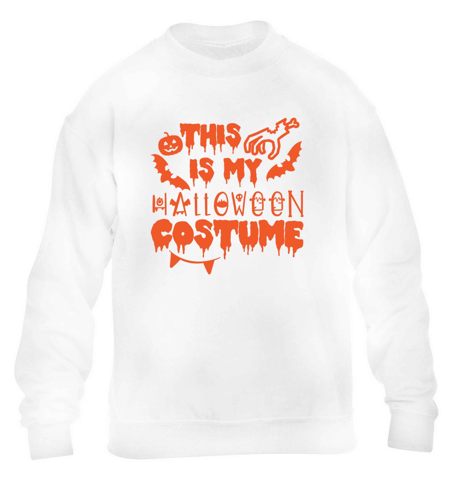 This is my halloween costume children's white sweater 12-13 Years