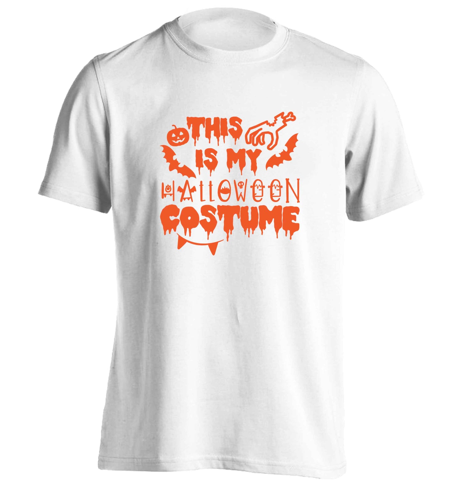 This is my halloween costume adults unisex white Tshirt 2XL