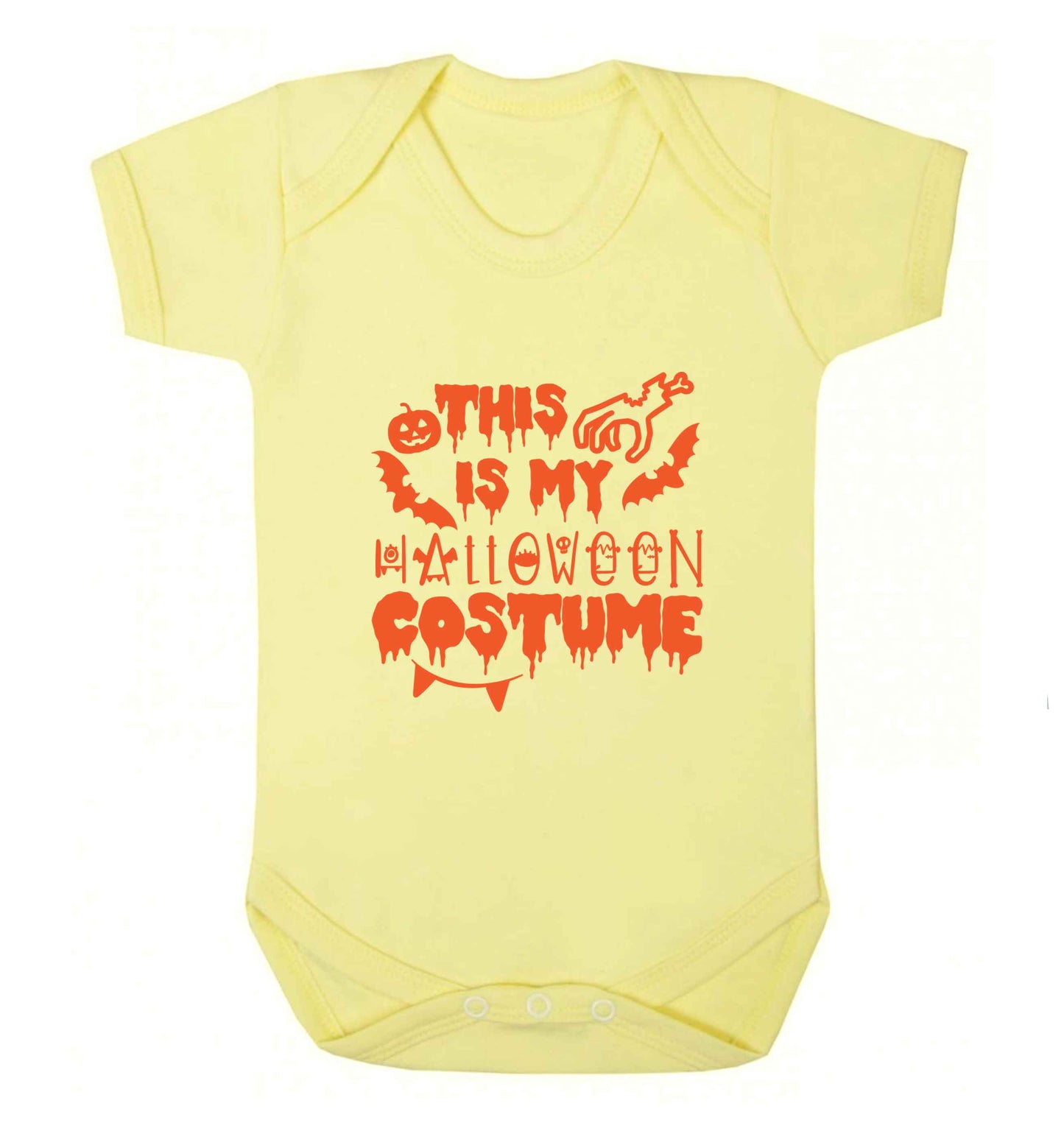 This is my halloween costume baby vest pale yellow 18-24 months