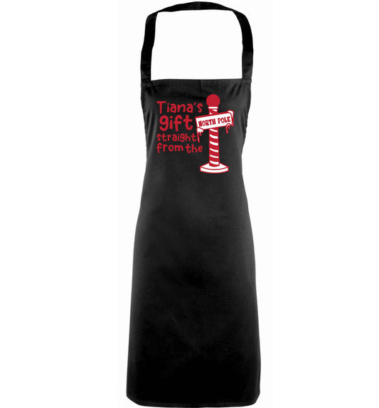 Merry Christmas adults black apron