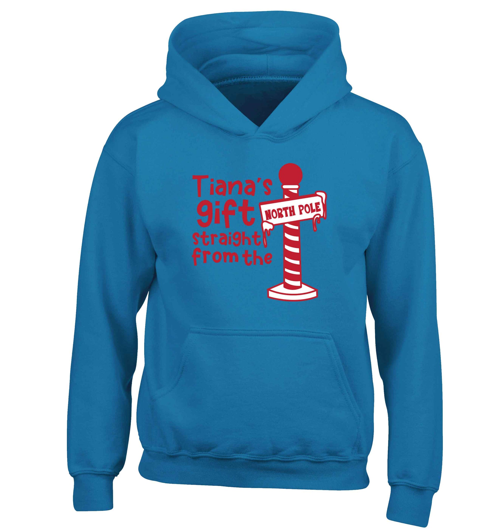 Merry Christmas children's blue hoodie 12-13 Years